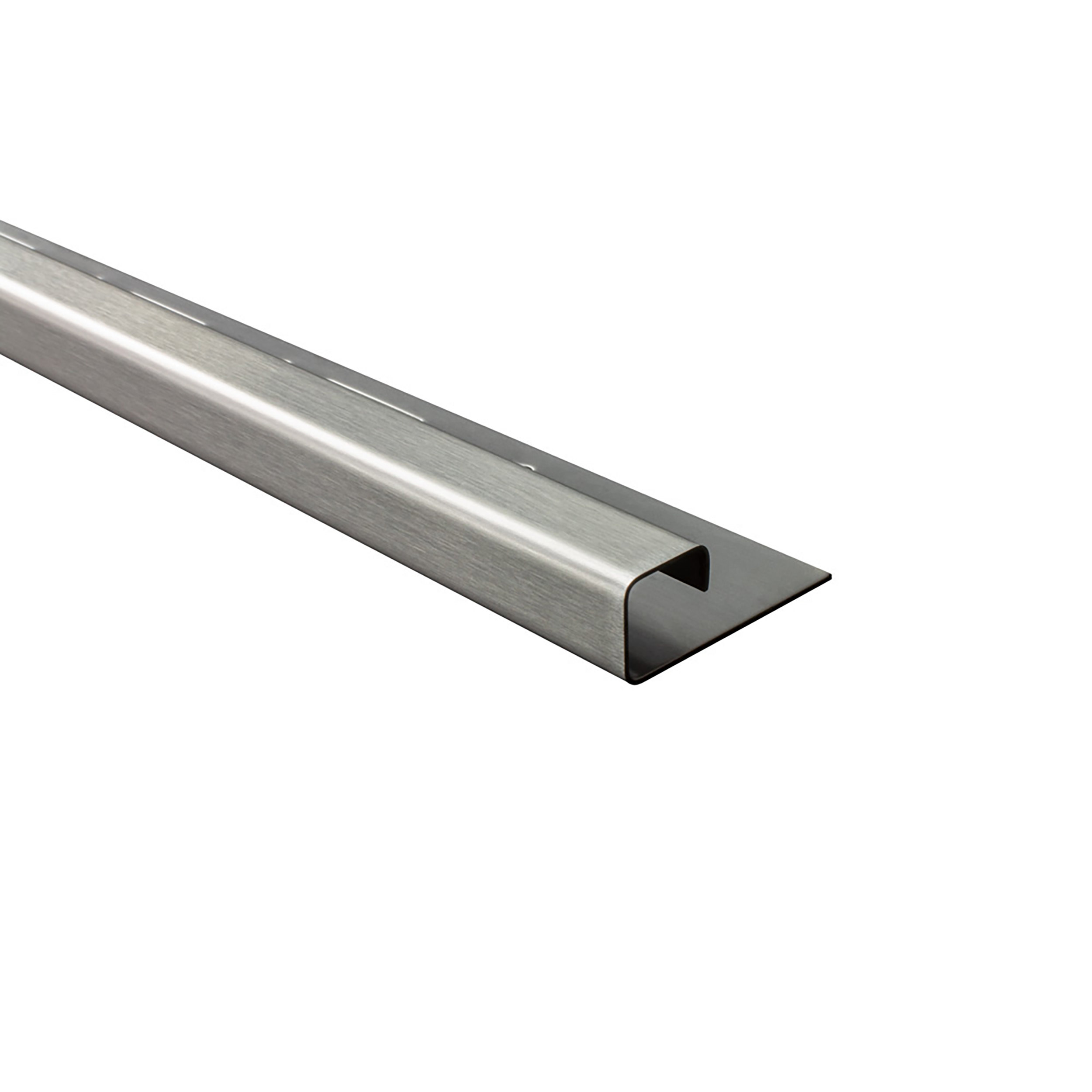 Quadrat Edelstahlschiene Profil Fliesenschiene Edelstahl V2A L300cm 10mm gebürstet Quadrat Edelstahlschiene Profil Fliesenschiene Edelstahl V2A L300cm 10mm gebürstet