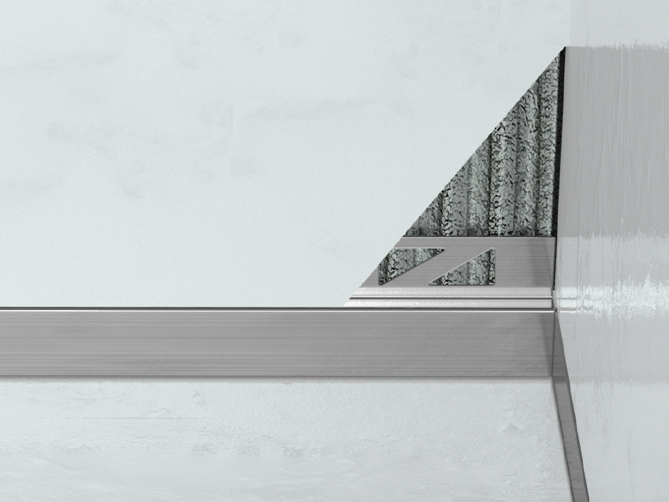 Dusch-, Wand-, Keil-Profil Gefälleprofil begehbare Dusche gebürstet 8mm Dusch-, Wand-, Keil-Profil Gefälleprofil begehbare Dusche gebürstet 12mm Typ 6 - Mitte - 150cm