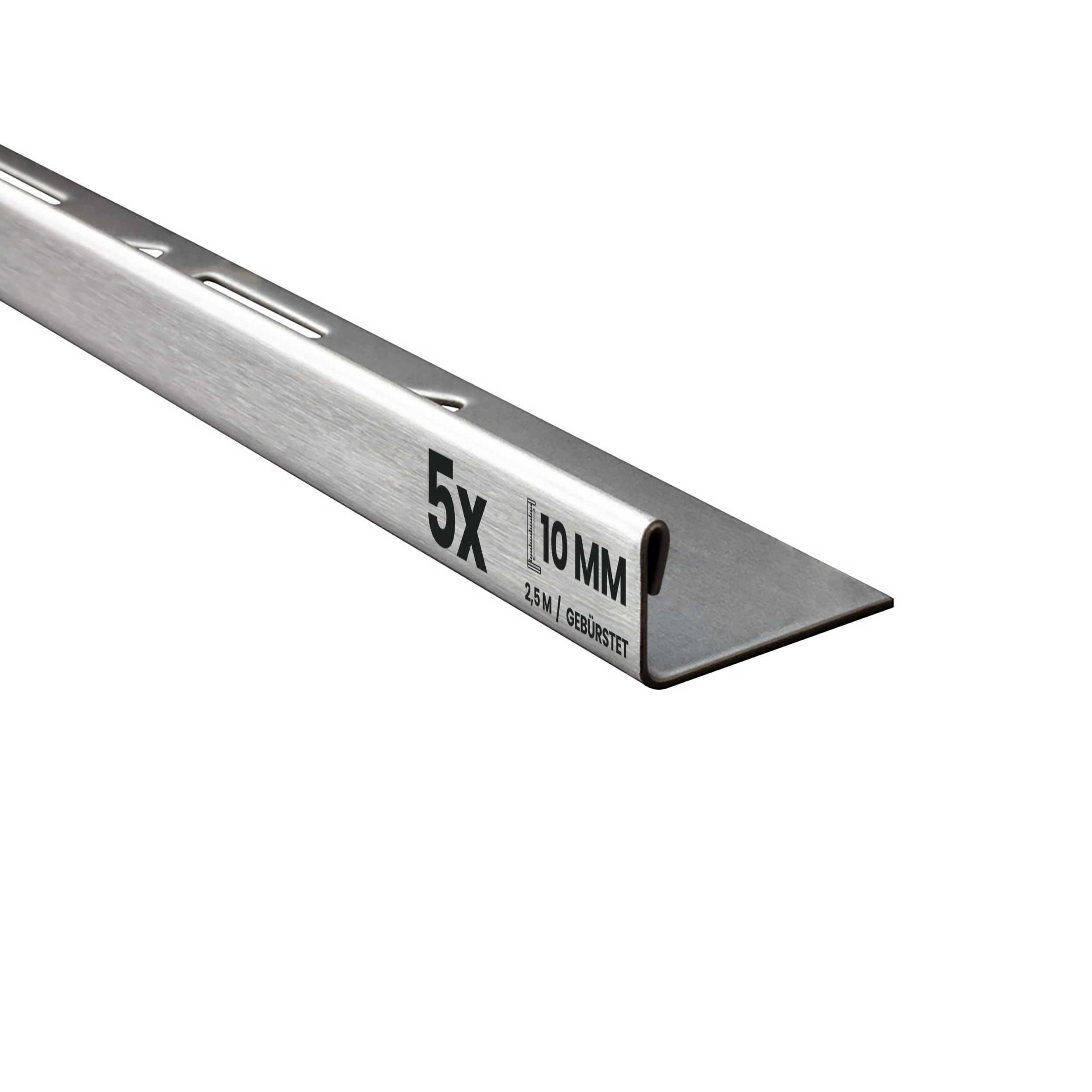 5x L-Profil Edelstahlschiene Fliesenschiene Fliesenprofil L250cm 10mm gebürstet 5x L-Profil Edelstahlschiene Fliesenschiene Fliesenprofil L250cm 10mm gebürstet
