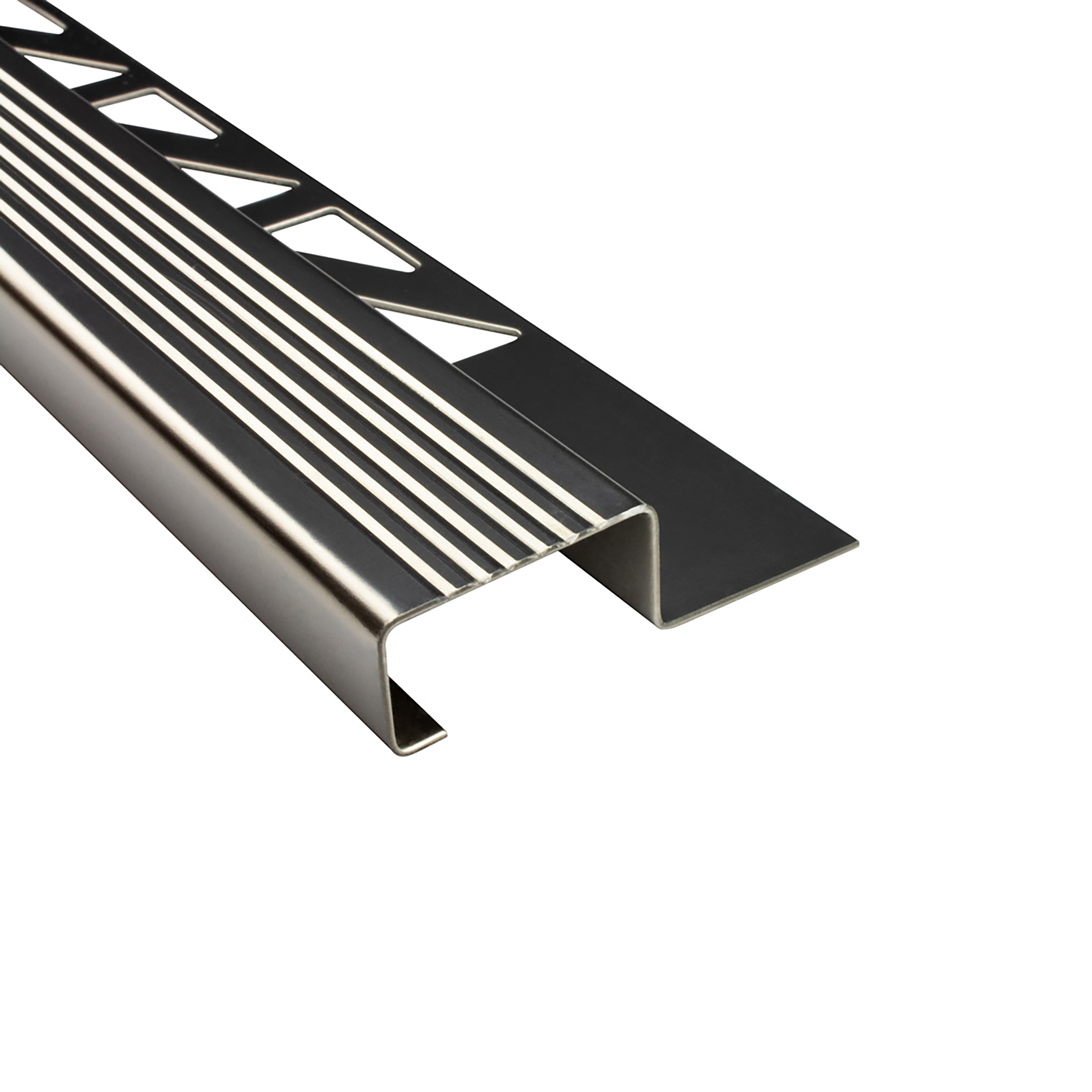 5x Edelstahl Stufenprofil Fliesenleiste Profil Treppen Schiene H12mm glänzend 5x Edelstahl Stufenprofil Fliesenleiste Profil Treppen Schiene H12mm glänzend