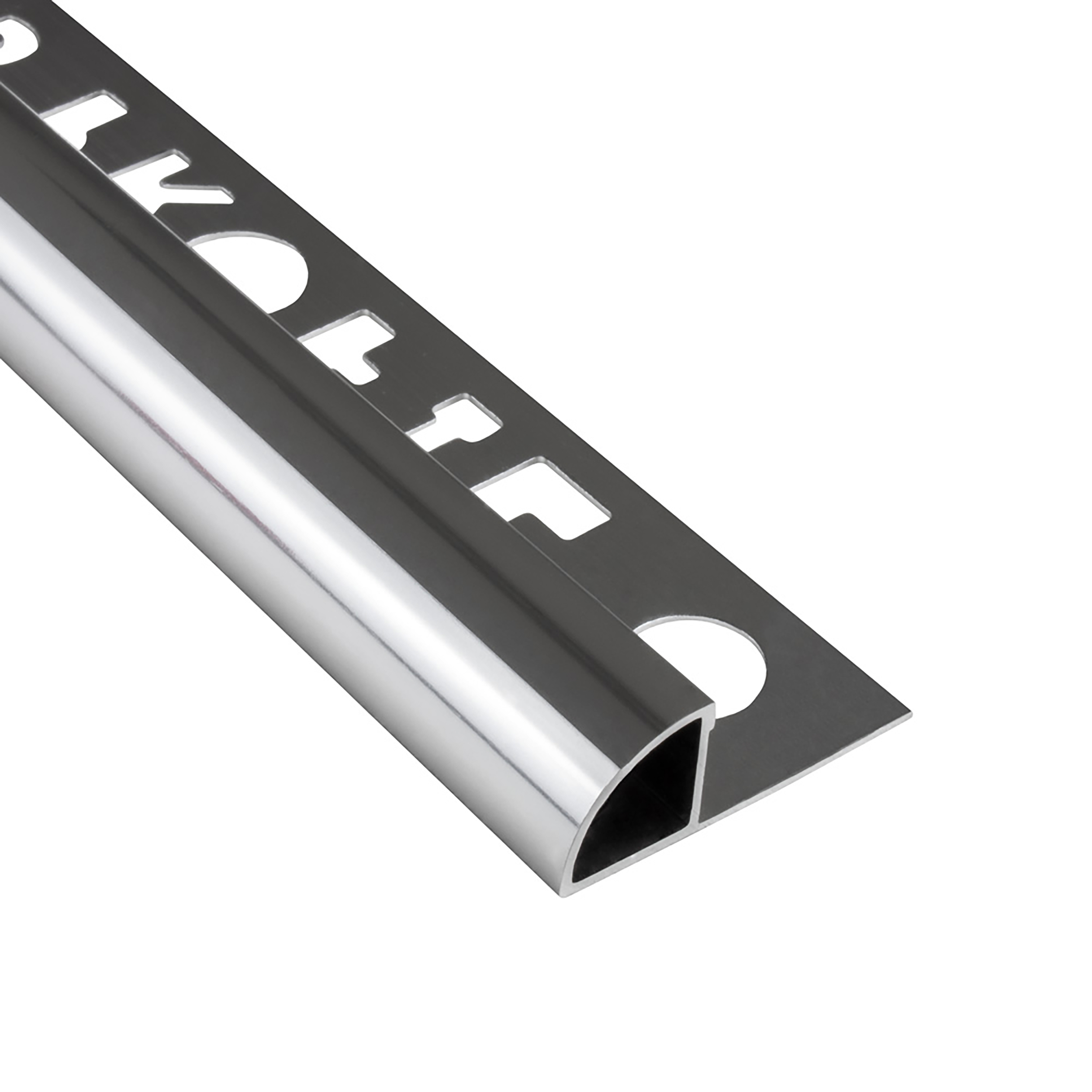 Alu Viertelkreis Profil Fliesenschiene silber poliert L270cm 12mm Alu Viertelkreis Profil Fliesenschiene silber poliert L270cm 12mm