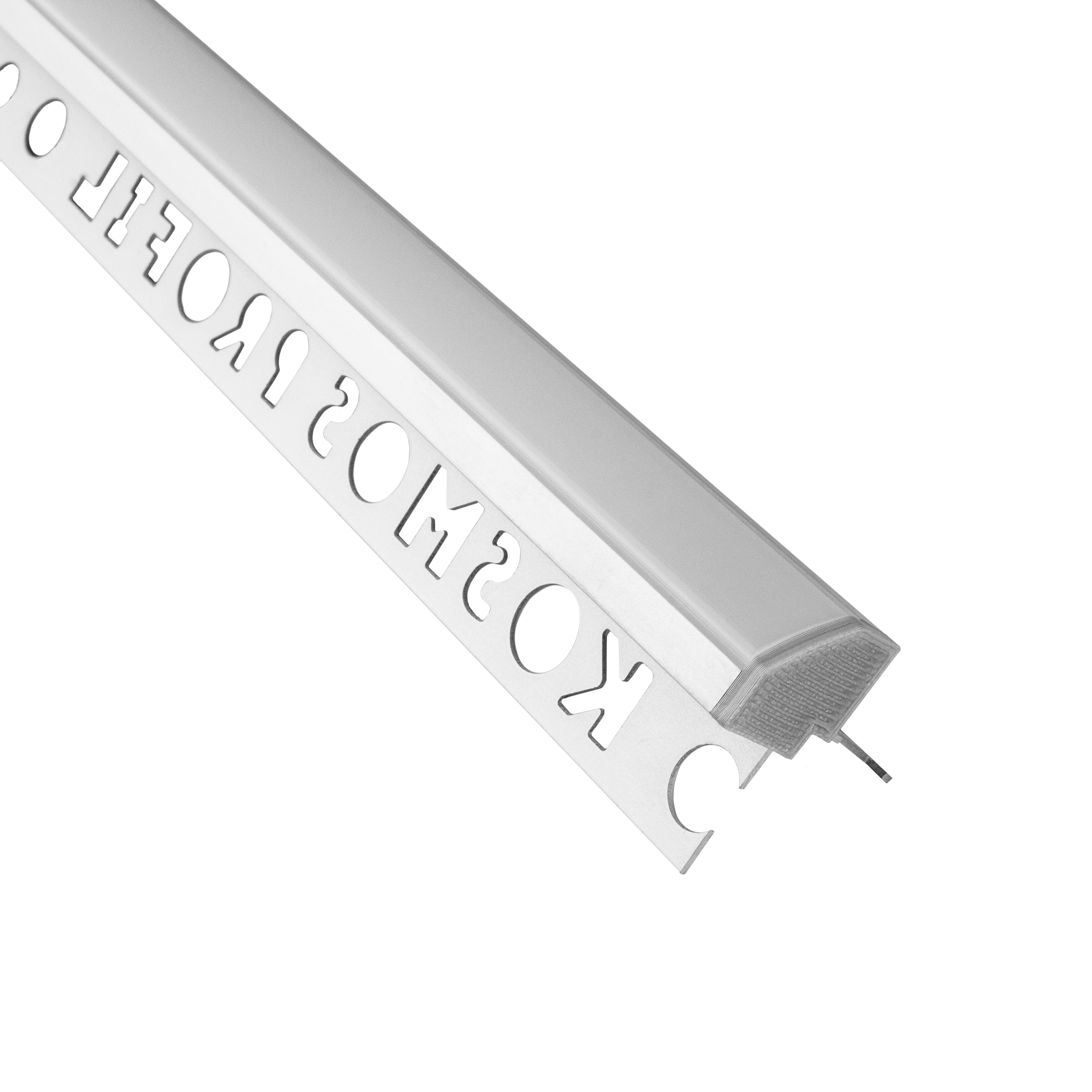 C-T77 LED Alu Fliesenprofil Ecke aussen 12mm silber