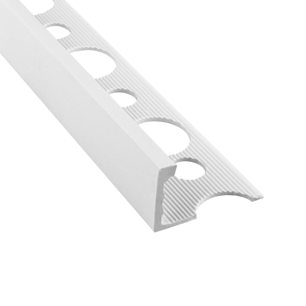 PVC L-Profil Fliesenschiene Fliesenprofil Kunststoff Schiene weiß L270cm 12,5mm