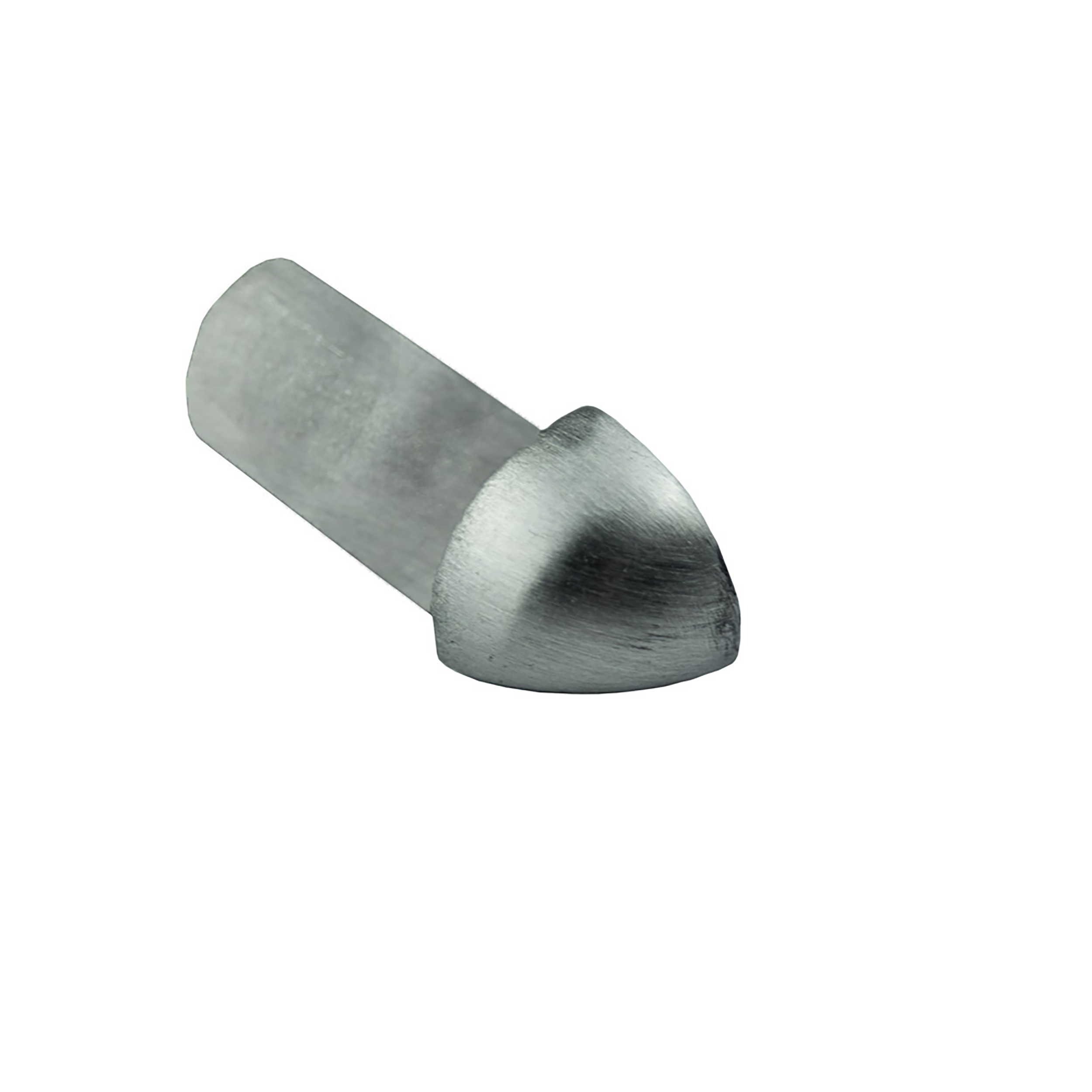 Viertelkreis Ausseneck Vollmaterial Edelstahl V2A 8mm gebürstet