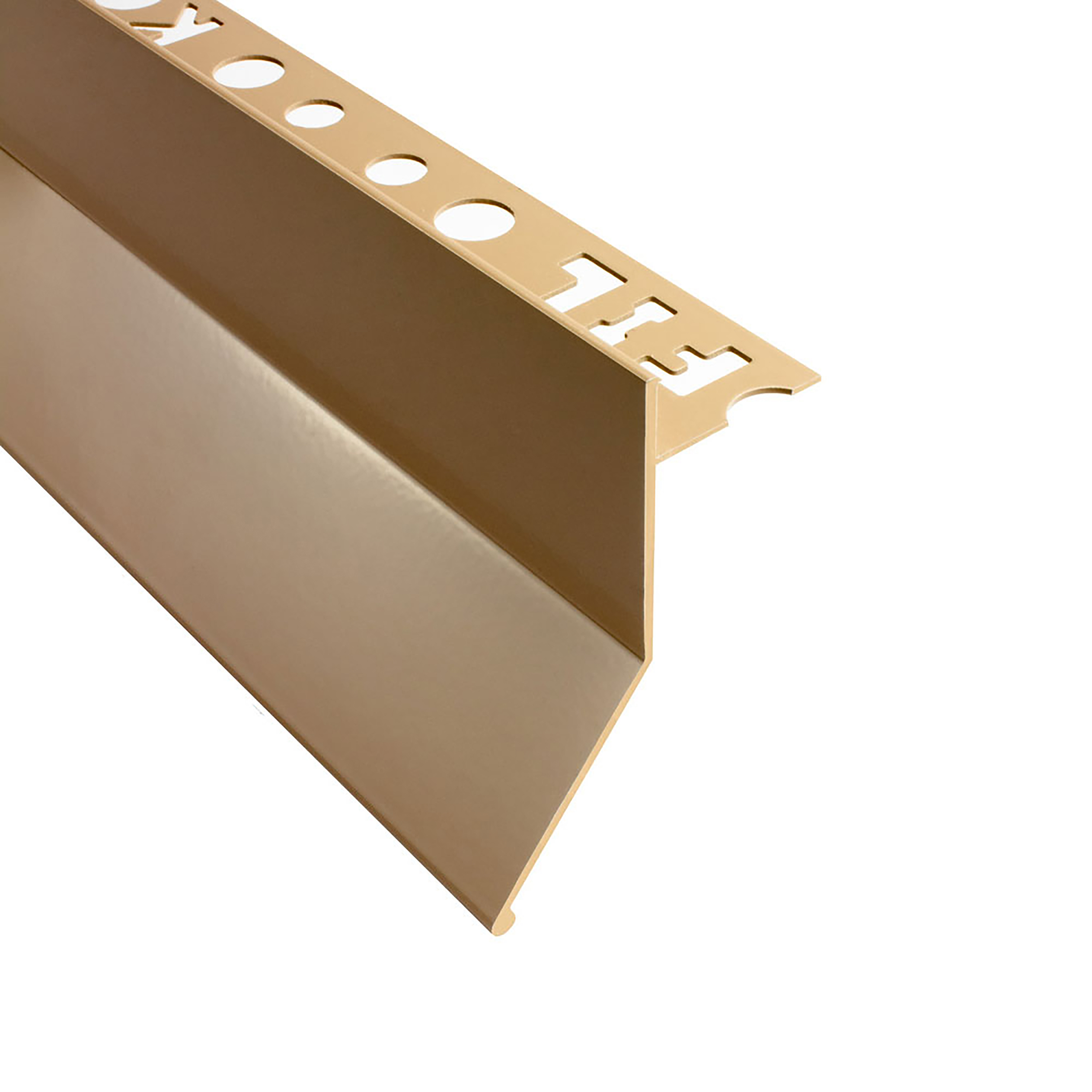 Alu Balkon Terrasse abtropf Profil Fliesenschiene Profil Schiene L300cm 10mm beige