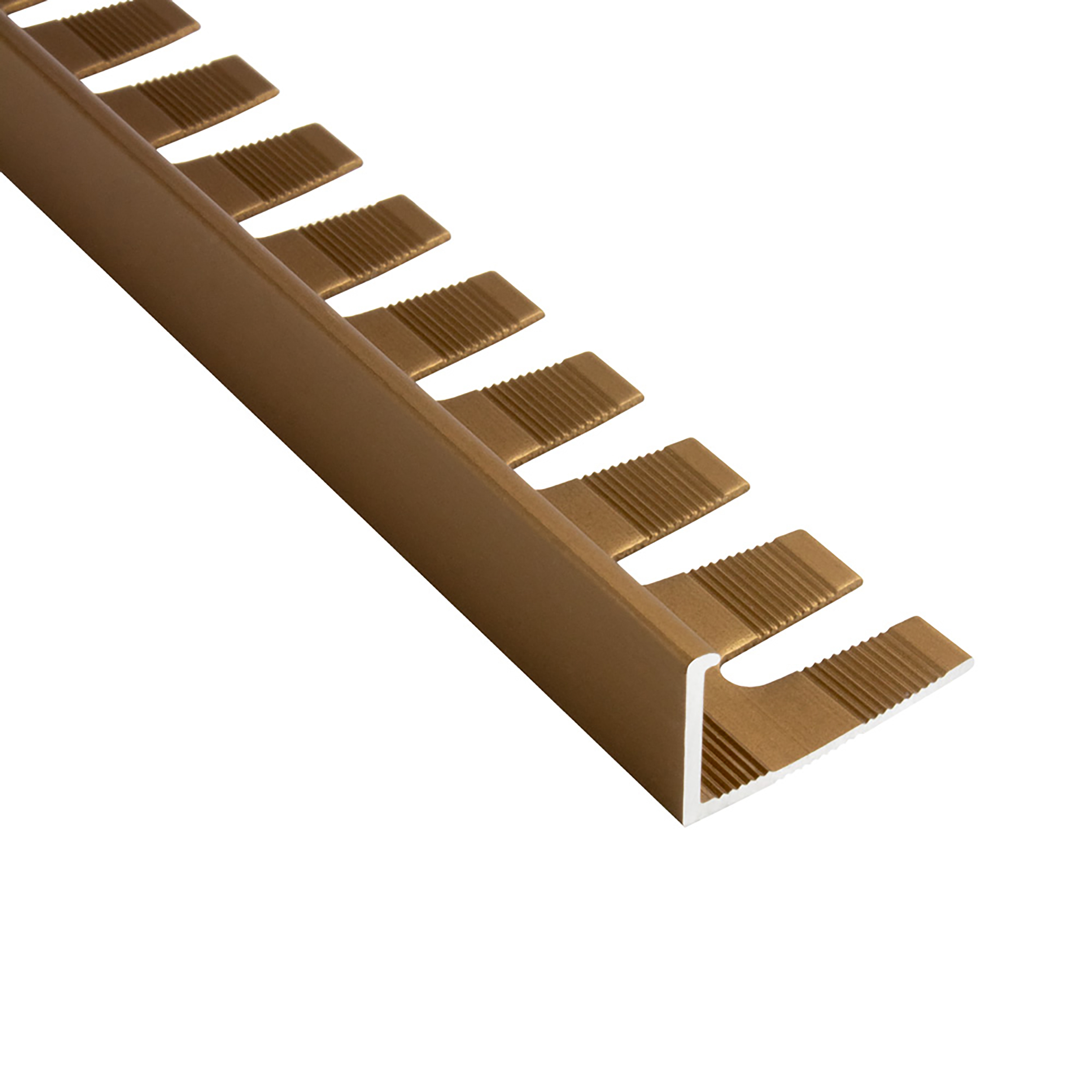 Alu L-Profil biegbar Fliesenschiene Schiene gold L270cm 10mm matt