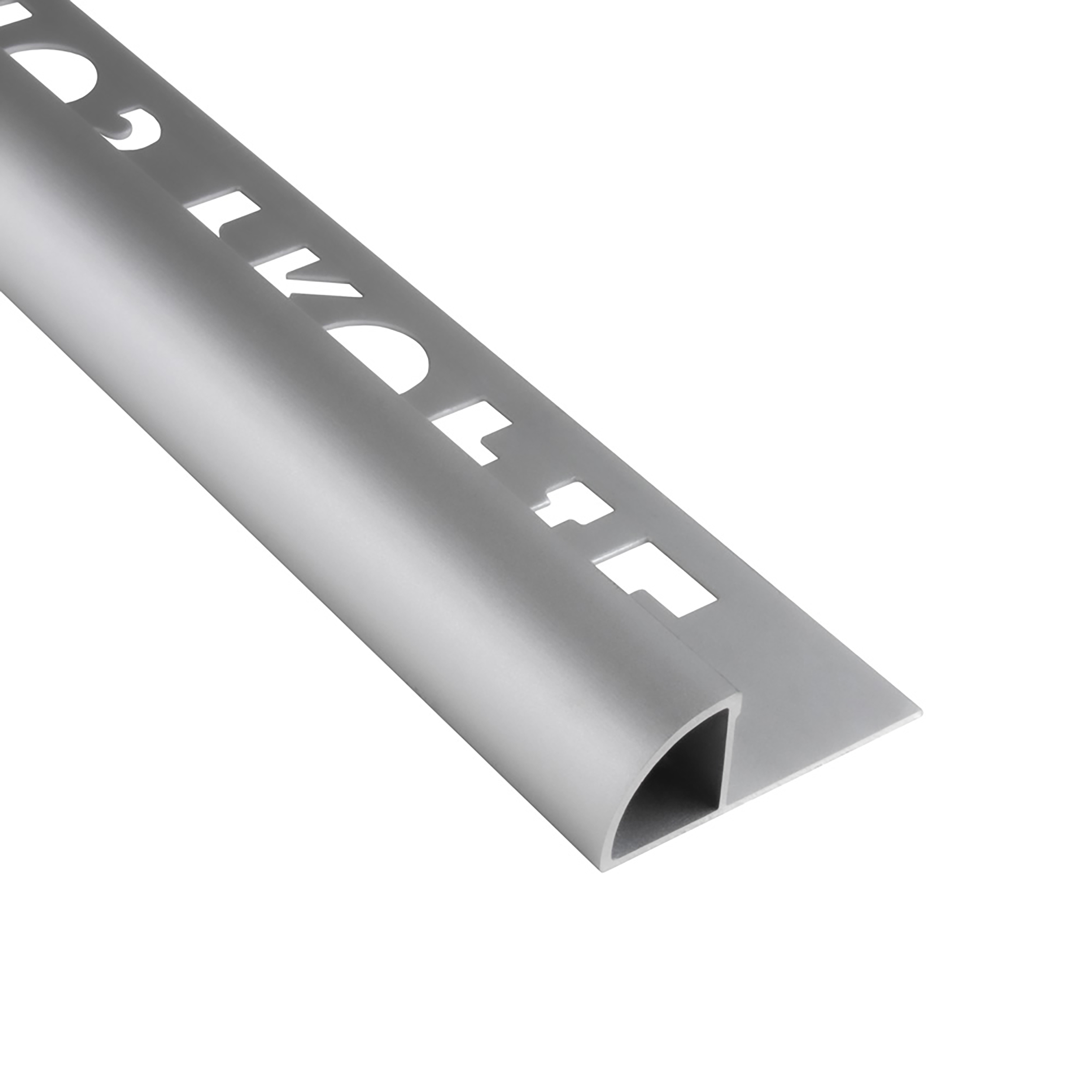 Alu Viertelkreis Profil Fliesenschiene silber matt L270cm 10mm