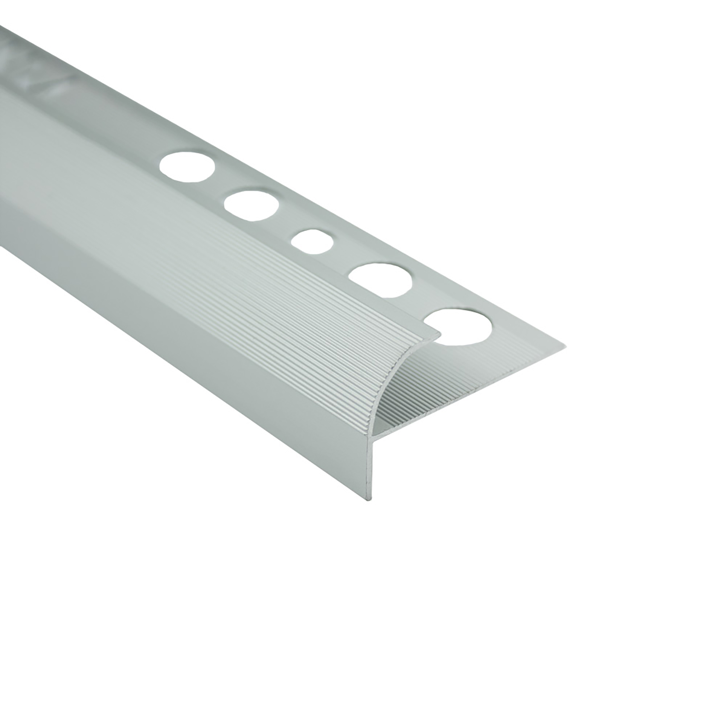 Alu Stufenprofil Fliesenschiene Profil Treppe Schiene matt L90cm H10mm silber