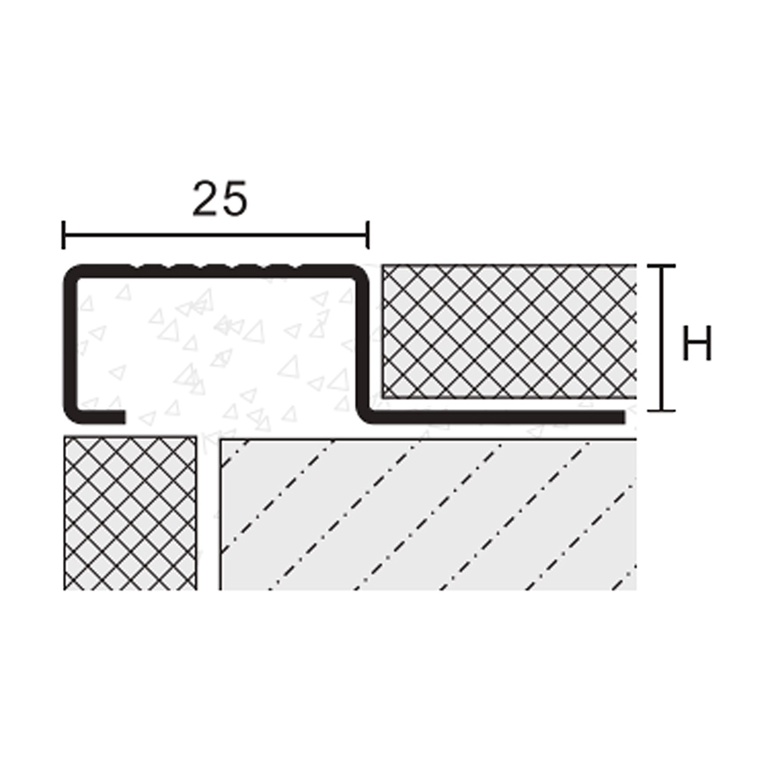 40x Edelstahl Stufenprofil Fliesenleiste Profil Treppen Schiene H10mm glänzend 40x Edelstahl Stufenprofil Fliesenleiste Profil Treppen Schiene H10mm glänzend