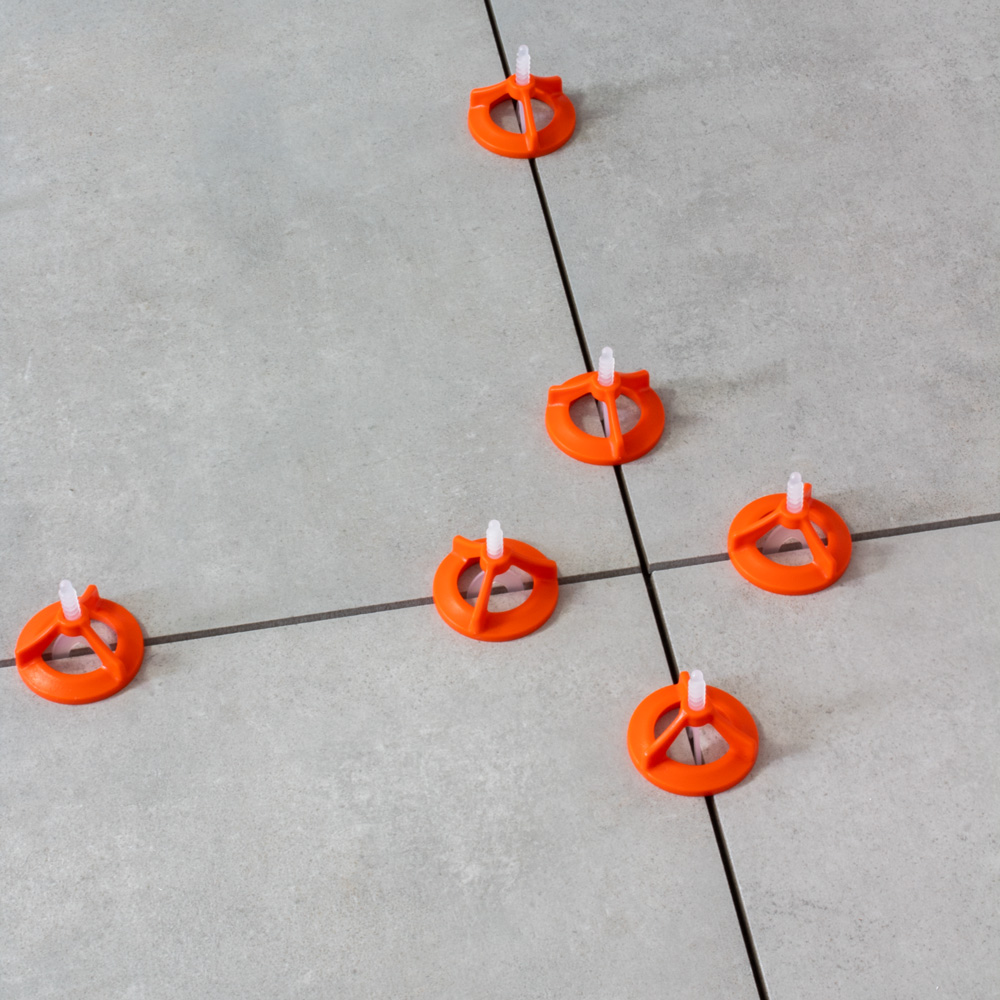 Fliesen Nivelliersystem Verlegehilfe Verlegesystem 3mm - 100x Laschen + 100 Zughauben