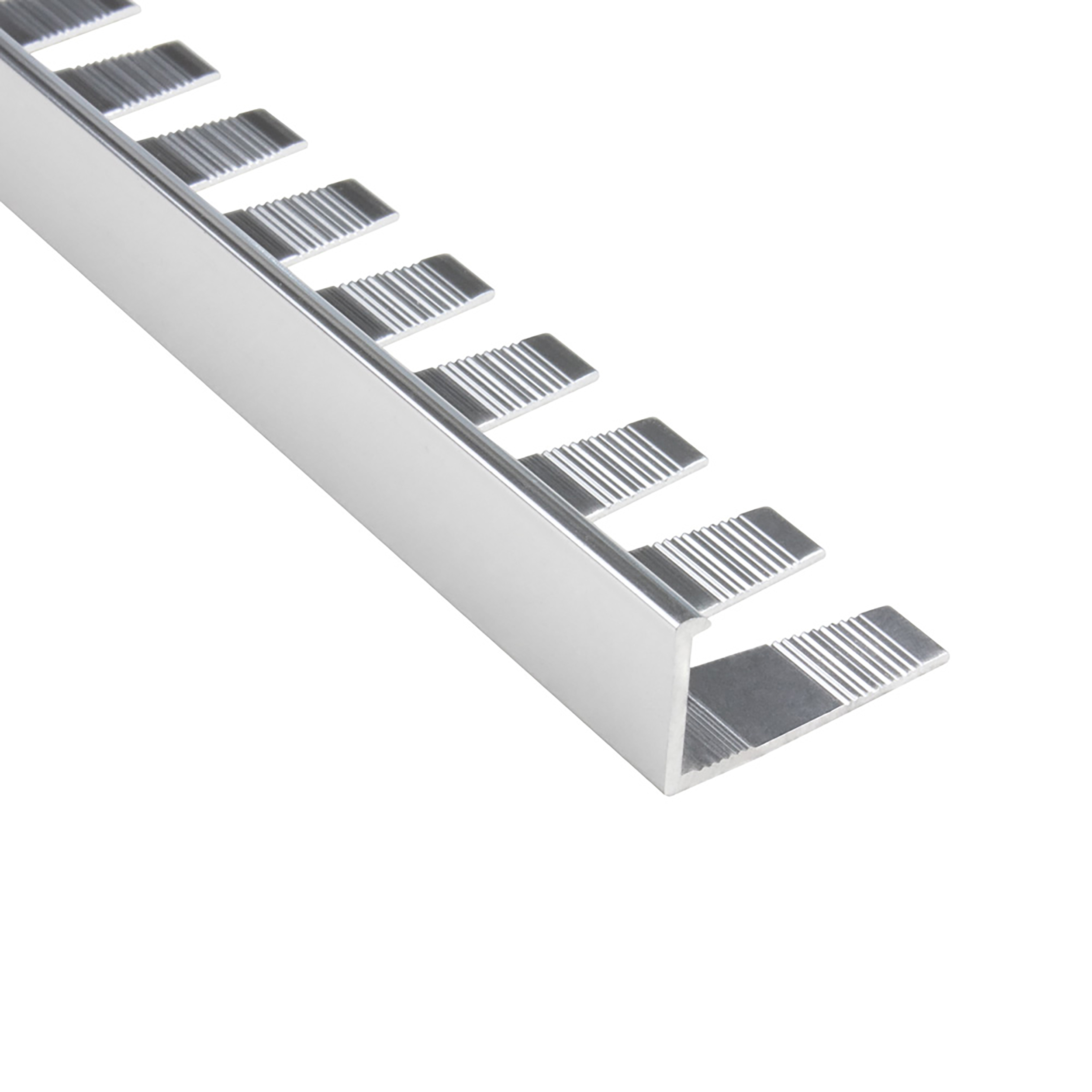 Alu L-Profil biegbar Fliesenschiene Schiene silber L270cm 12,5mm poliert Alu L-Profil biegbar Fliesenschiene Schiene silber L270cm 12,5mm poliert