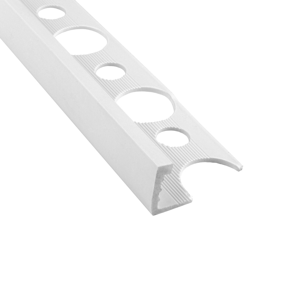 PVC L-Profil Fliesenschiene Fliesenprofil Kunststoff Schiene weiß L270cm 10mm PVC L-Profil Fliesenschiene Fliesenprofil Kunststoff Schiene weiß L270cm 10mm
