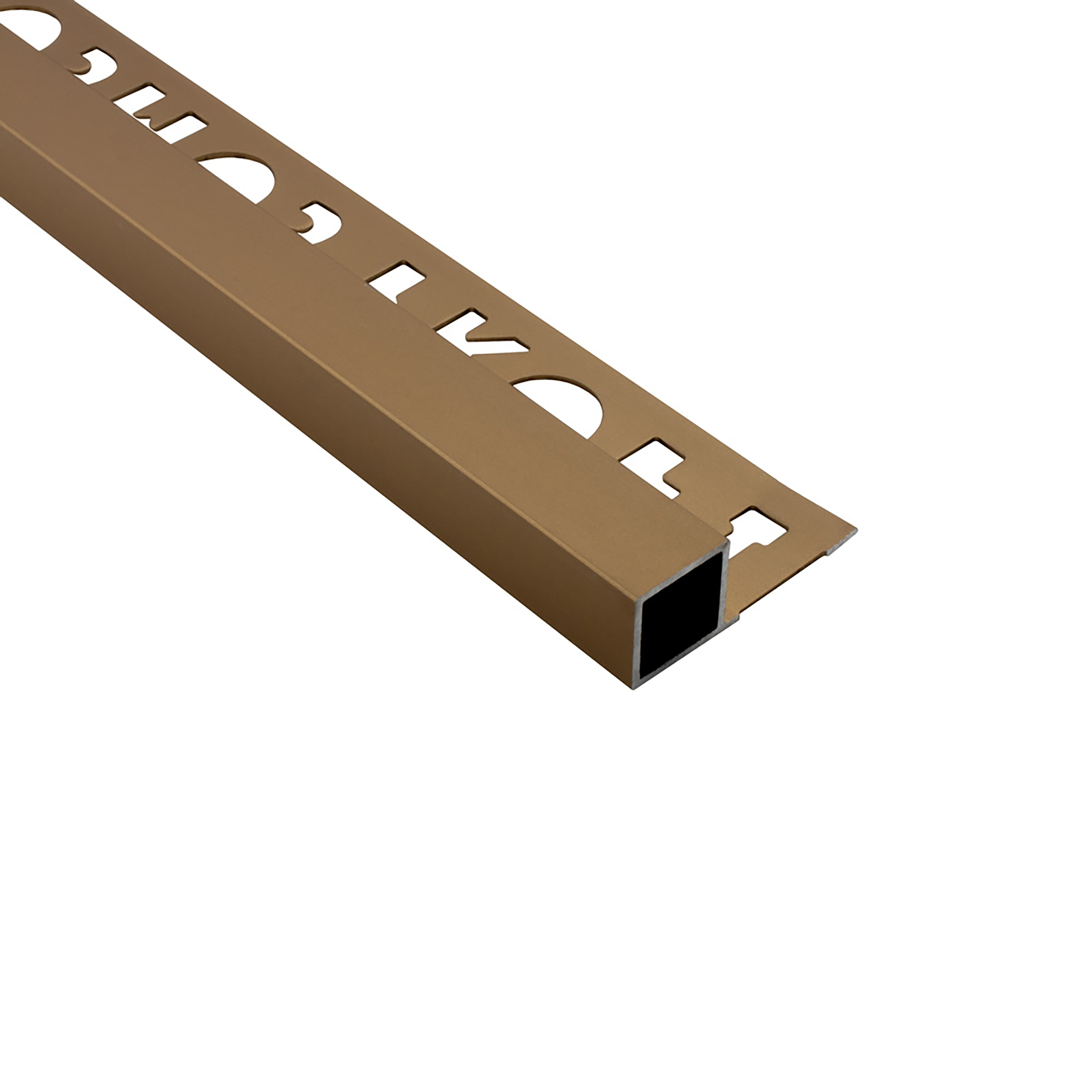 Alu Vierkant Quadrat Profil Fliesenschiene Schiene gold matt L270cm H10mm Alu Vierkant Quadrat Profil Fliesenschiene Schiene gold matt L270cm H10mm