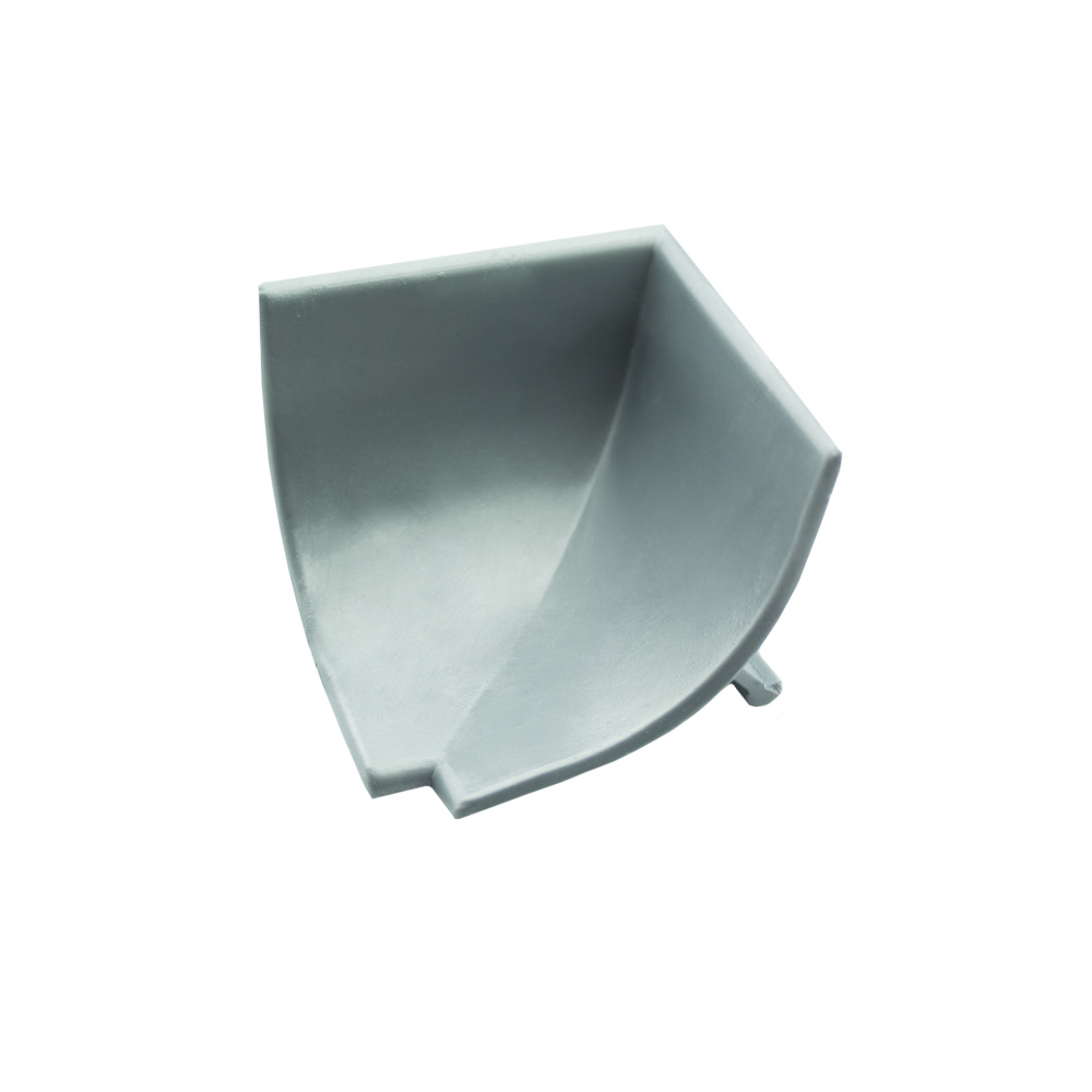 B-Ware Abdeckschiene für Badewannen Spültisch mit Dichtlippe Inneneck 33 ALU/PVC matt/gl B-Ware Abdeckschiene für Badewannen Spültisch mit Dichtlippe