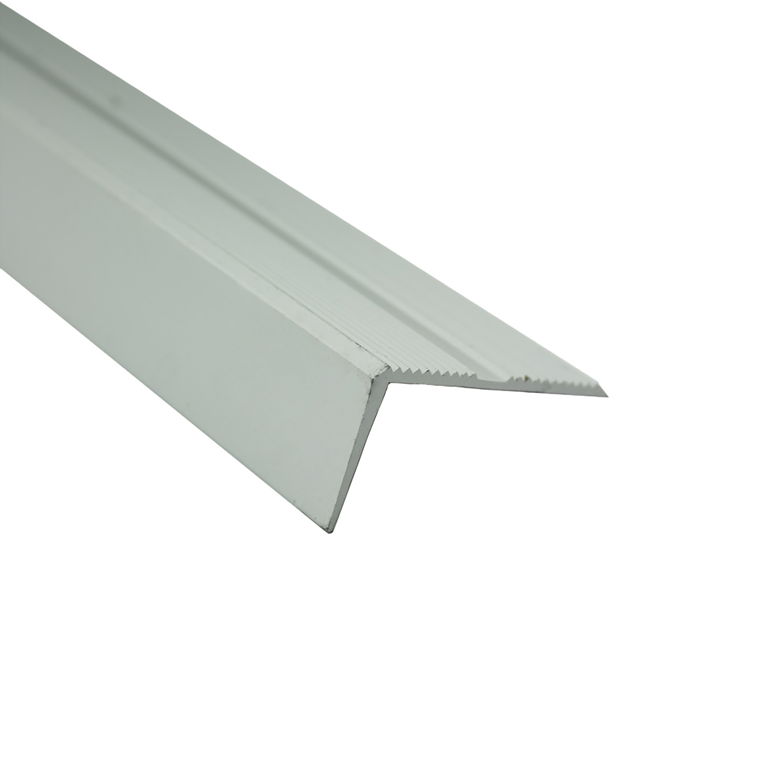 Alu L-Profil Treppe Fliesenschiene Laminat matt L300cm B40mm silber