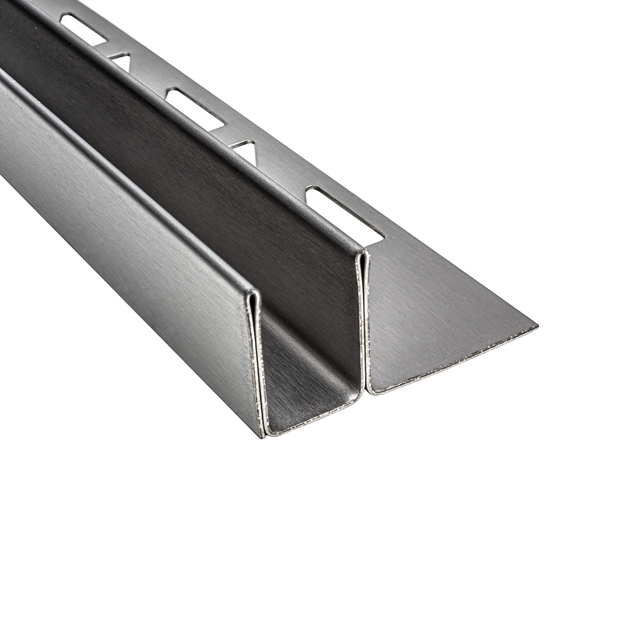 Glas-Fliesenprofil Edelstahl Klemmprofil Wandprofil V2A 2m H19mm 11mm-Glas gebürstet Glas-Fliesenprofil Edelstahl Klemmprofil Wandprofil V2A 2m H19mm 11mm-Glas gebürstet