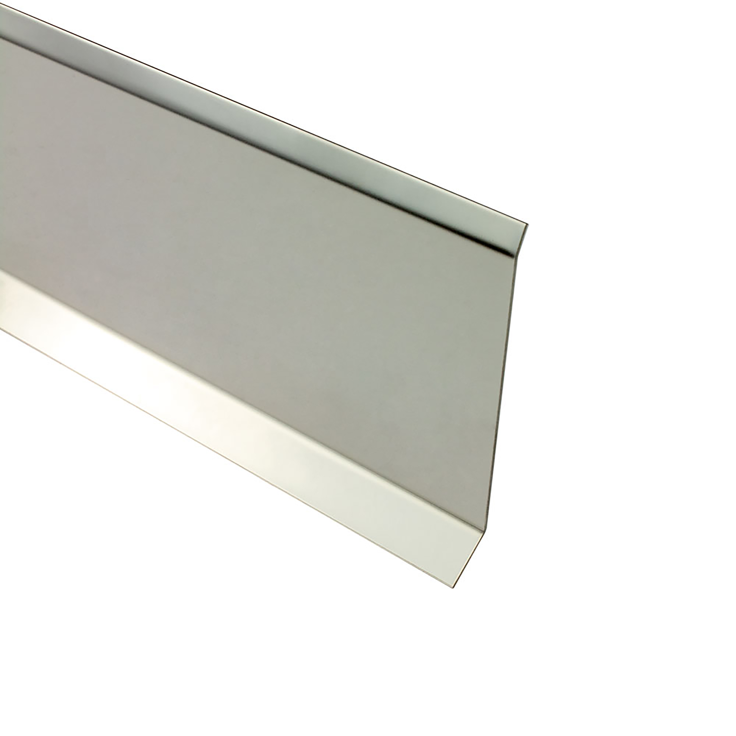 Sockelleiste Edelstahl Fußbodenleisten V2A L250cm 60mm glänzend Sockelleiste Edelstahl Fußbodenleisten V2A L250cm 60mm glänzend