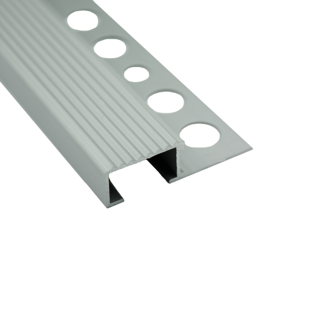 Alu Stufenprofil Fliesenschiene Profil Treppe Schiene silber gold L90cm H10mm