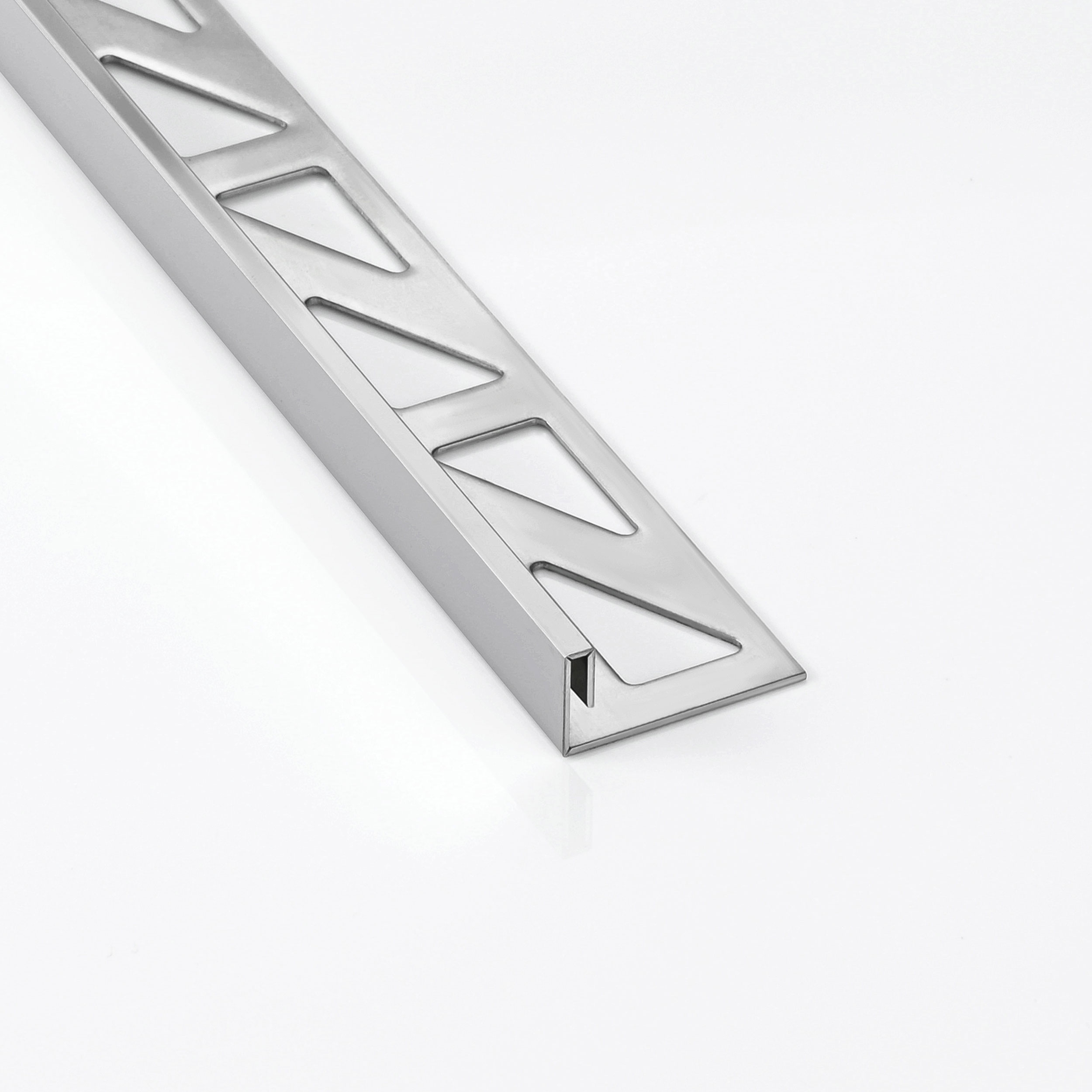 Slim-Line Edelstahl L-Profil Fliesenschiene V2A L250cm H10mm silber glänzend Slim-Line Edelstahl L-Profil Fliesenschiene V2A L250cm H10mm silber glänzend