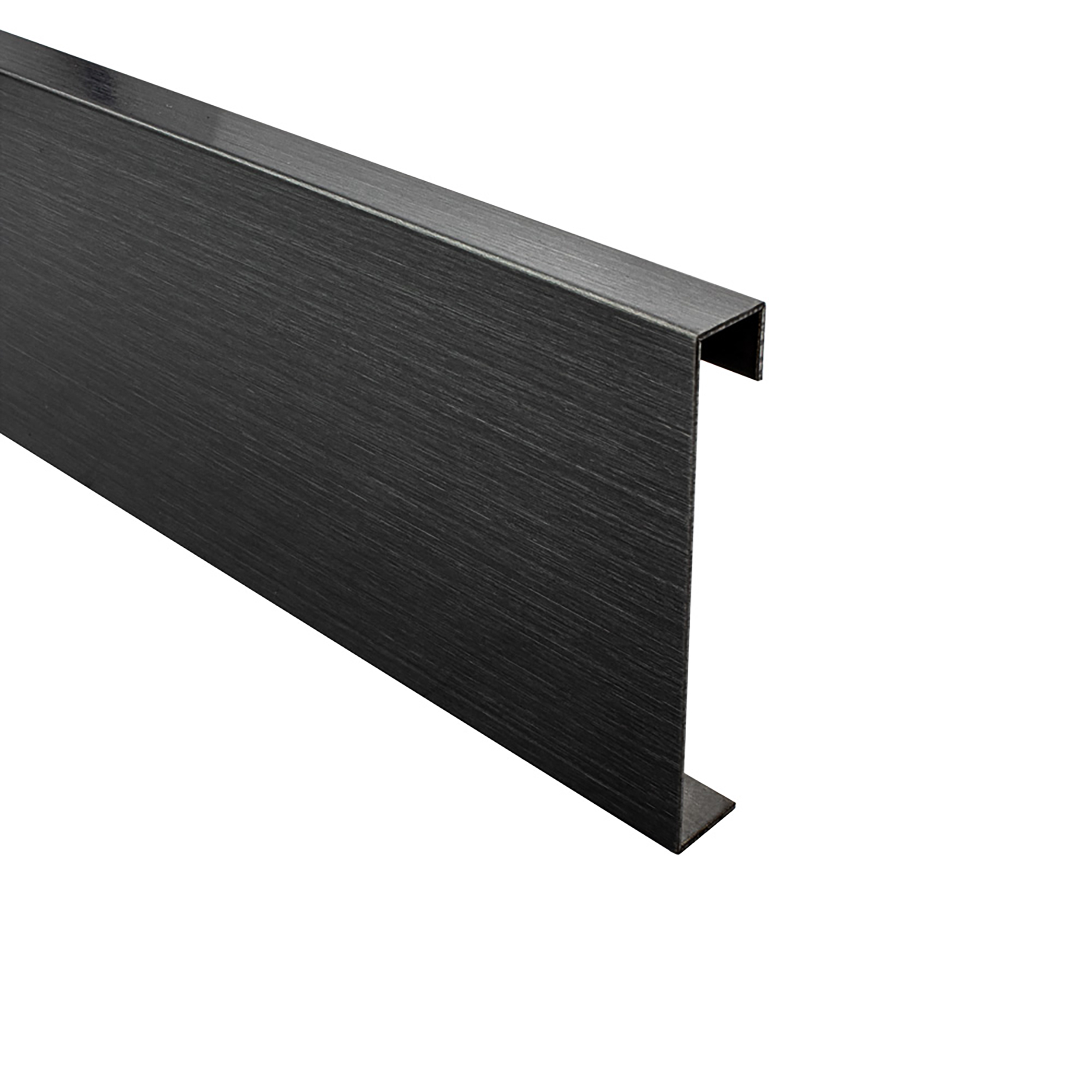 Sockelleiste Edelstahl Fußbodenleisten V2A L250cm 60mm schwarz anthrazit gebürstet Profil 2,5m Sockelleiste Edelstahl Fußbodenleisten V2A L250cm 60mm schwarz anthrazit gebürstet Profil 2,5m