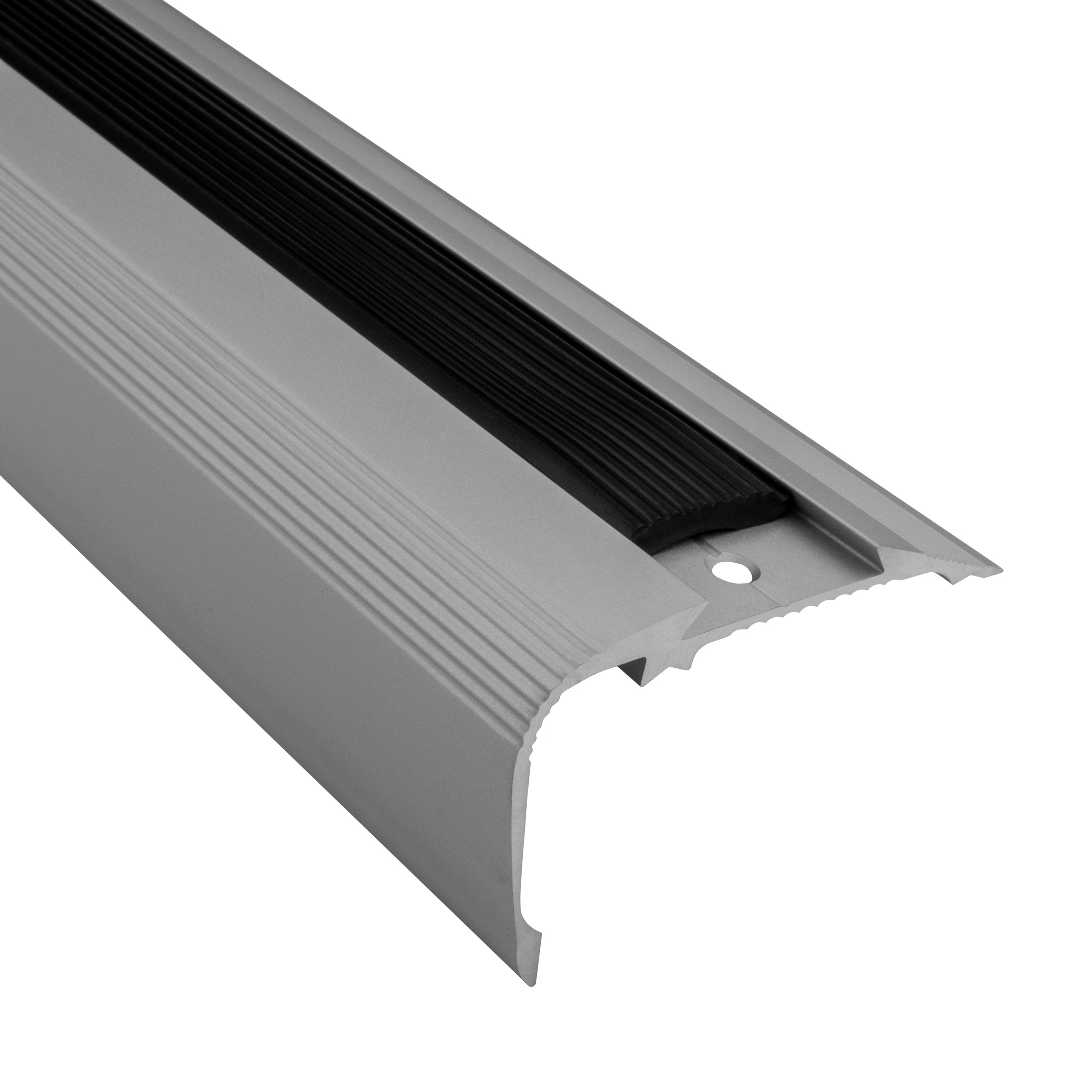 Alu Treppenkantenprofil Stufenprofil Leiste silber matt T52mm H33mm L2,7m