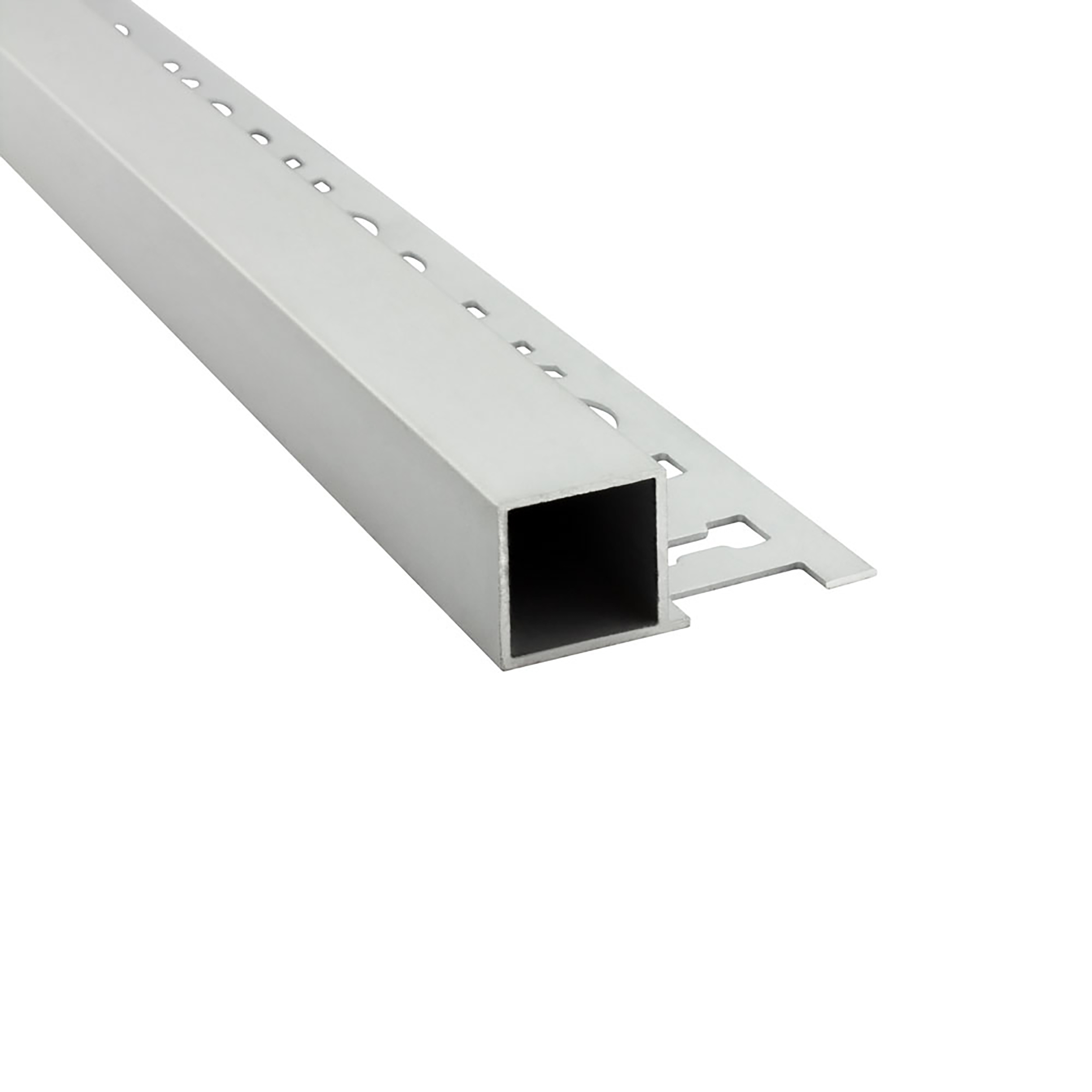 Alu Vierkant Quadrat Profil Fliesenschiene Fliesenprofil L270cm H12mm matt Alu Vierkant Quadrat Profil Fliesenschiene Fliesenprofil L270cm H12mm matt