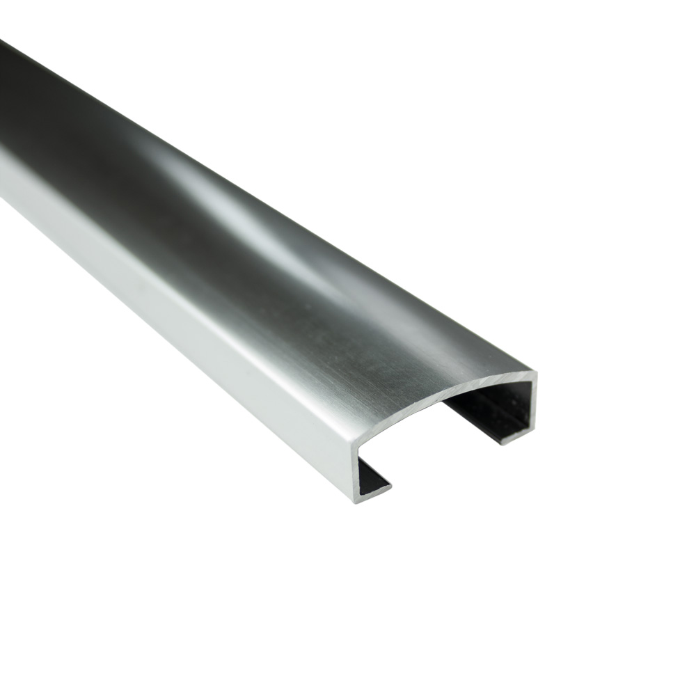 Alu U-Profil Bordüre Fliesenschiene Dekoration silber matt poliert L270cm 25mm
