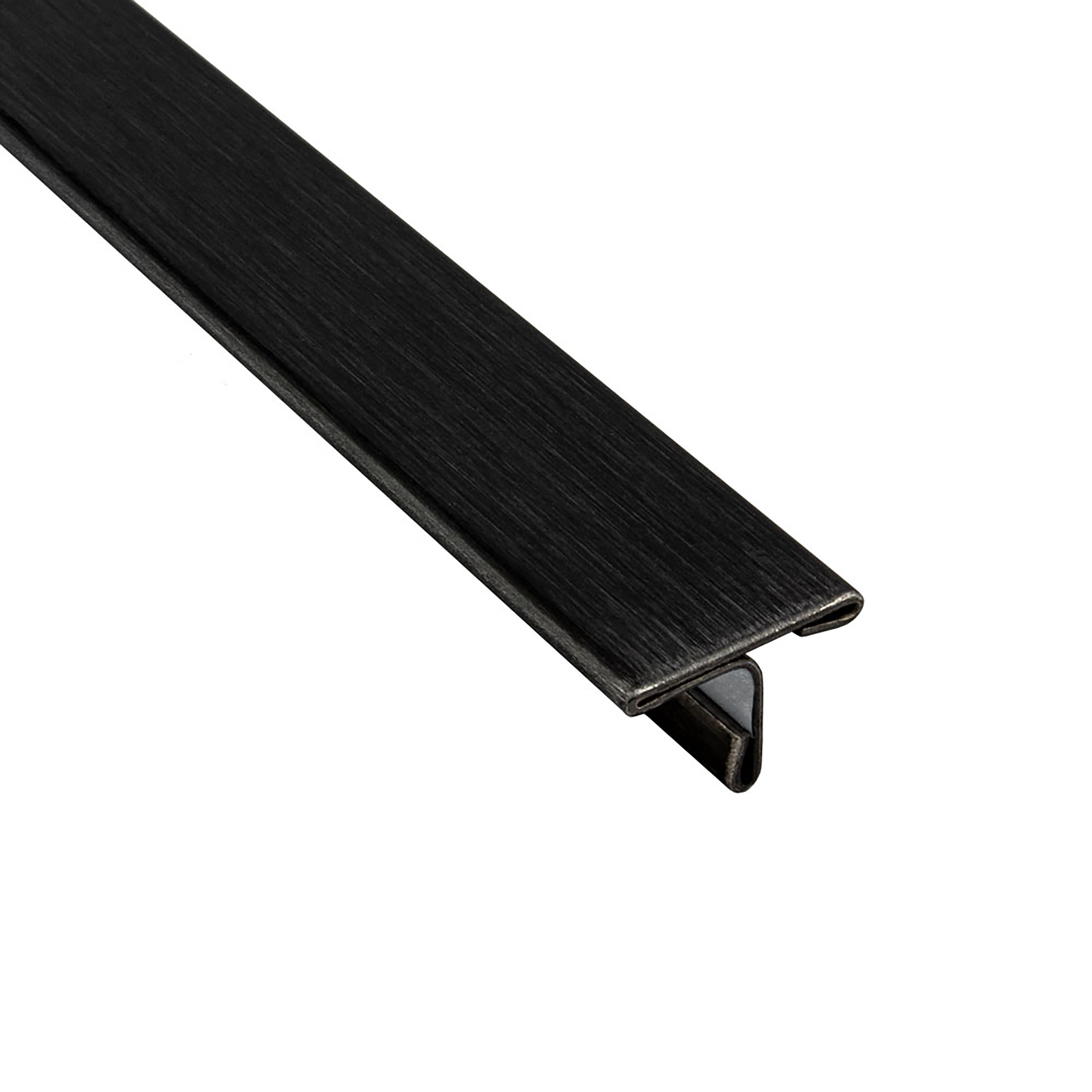 T-Profil Edelstahl Schiene Übergangsprofil V2A L250cm 15mm schwarz anthrazit gebürstet T-Profil Edelstahl Schiene Übergangsprofil V2A L250cm 15mm schwarz anthrazit gebürstet