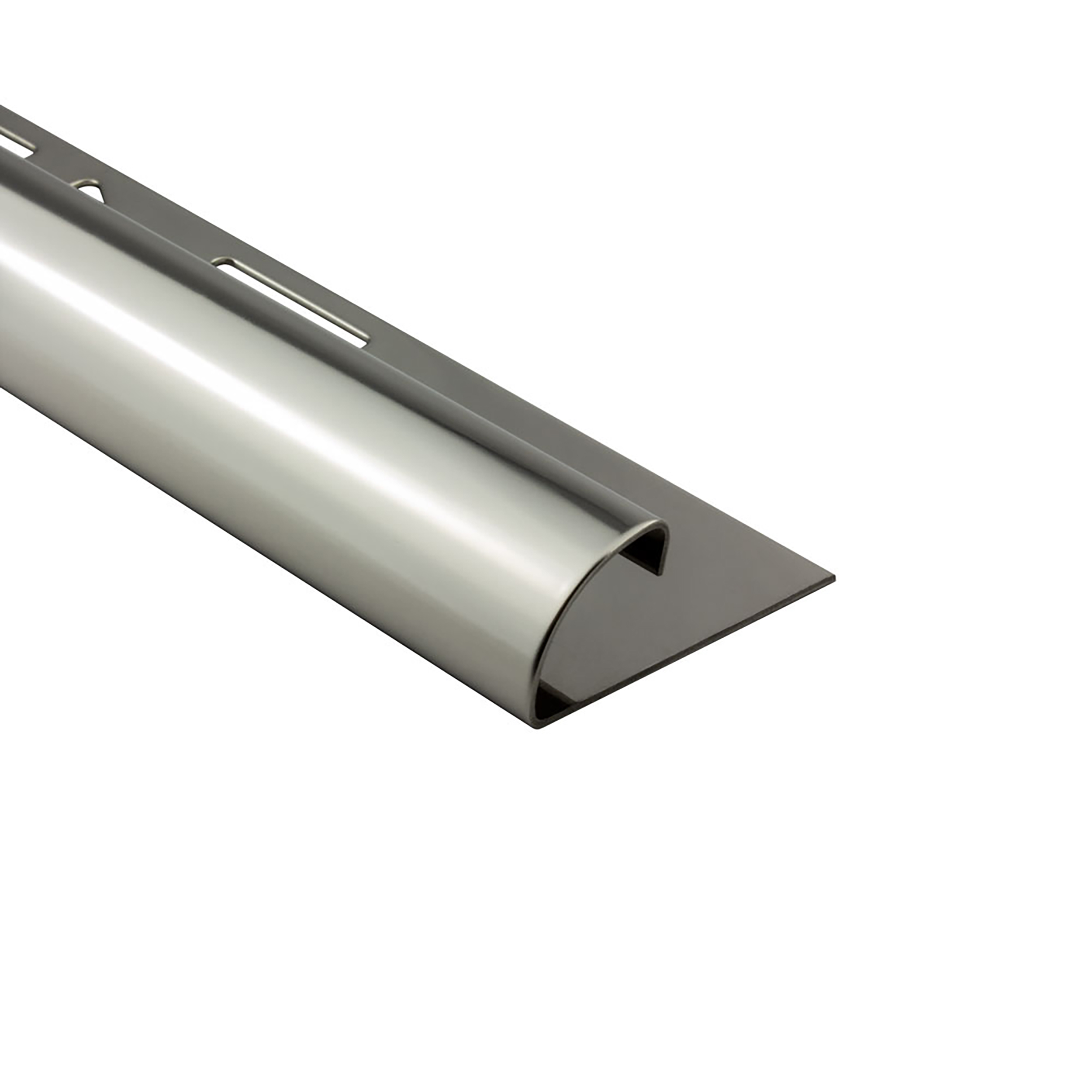 Viertelkreis Edelstahlschiene Profil Fliesenschiene Edelstahl V2A L250cm 11mm glänzend