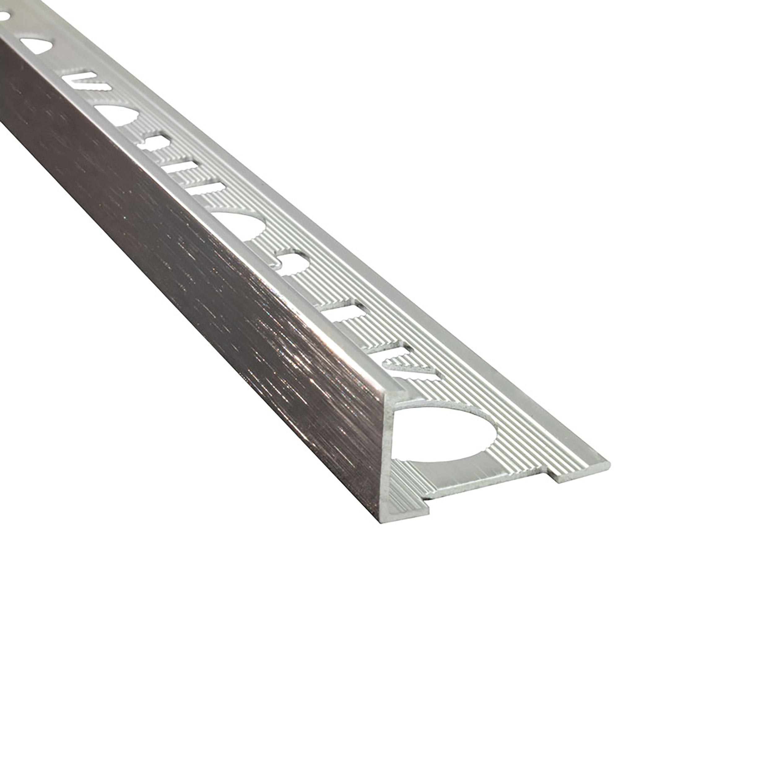 Alu L-Profil Fliesenschiene Fliesenprofil Schiene L270cm 12mm silber gebürstet