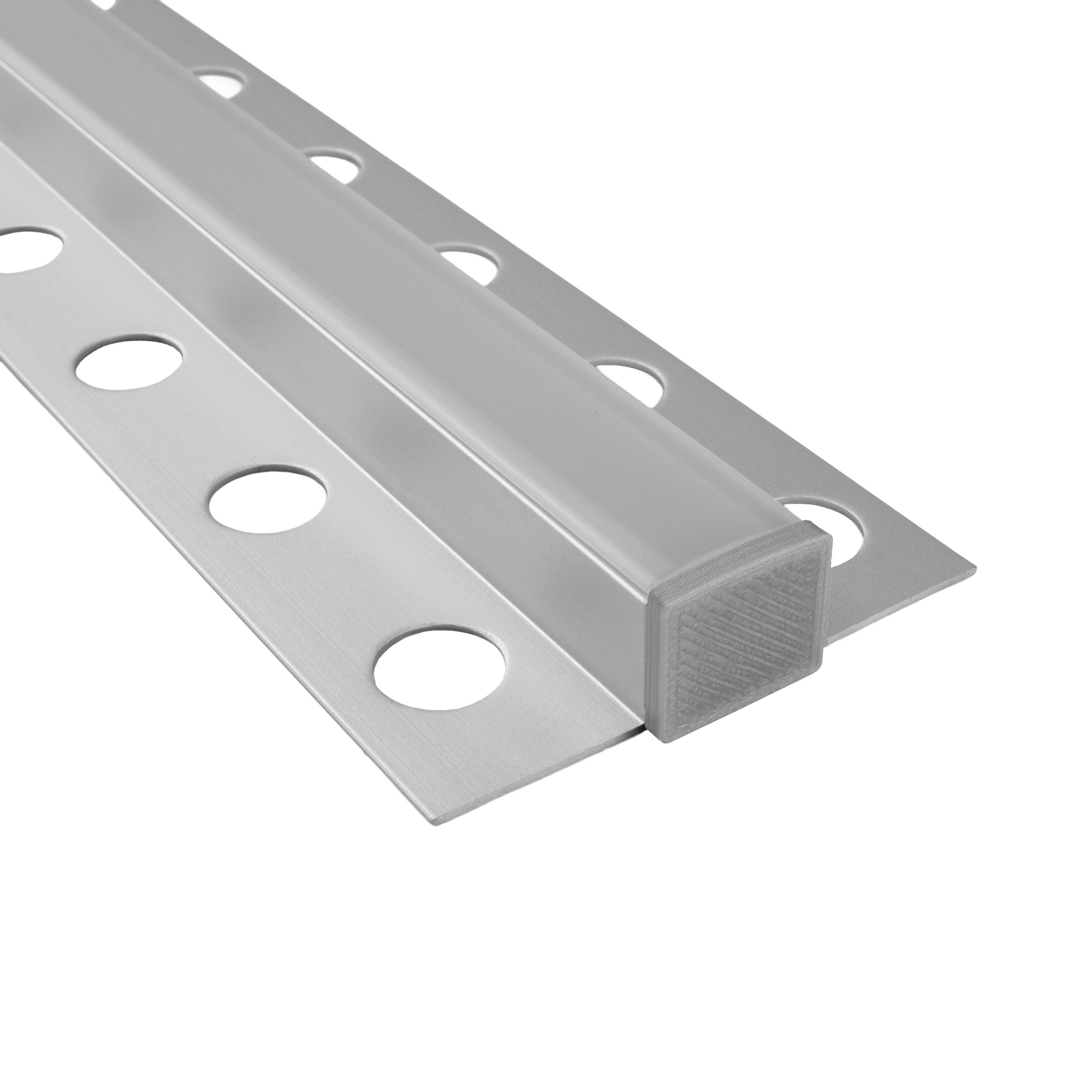 T77 LED Alu Fliesenprofil Bordüre 10mm silber