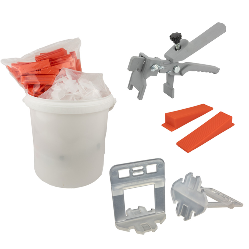 Nivelliersystem XL 1,5 mm Basis-Set 100L+100K+K-Zange Nivelliersystem XL 1,5 mm Basis-Set 250L+250K+K-Zange