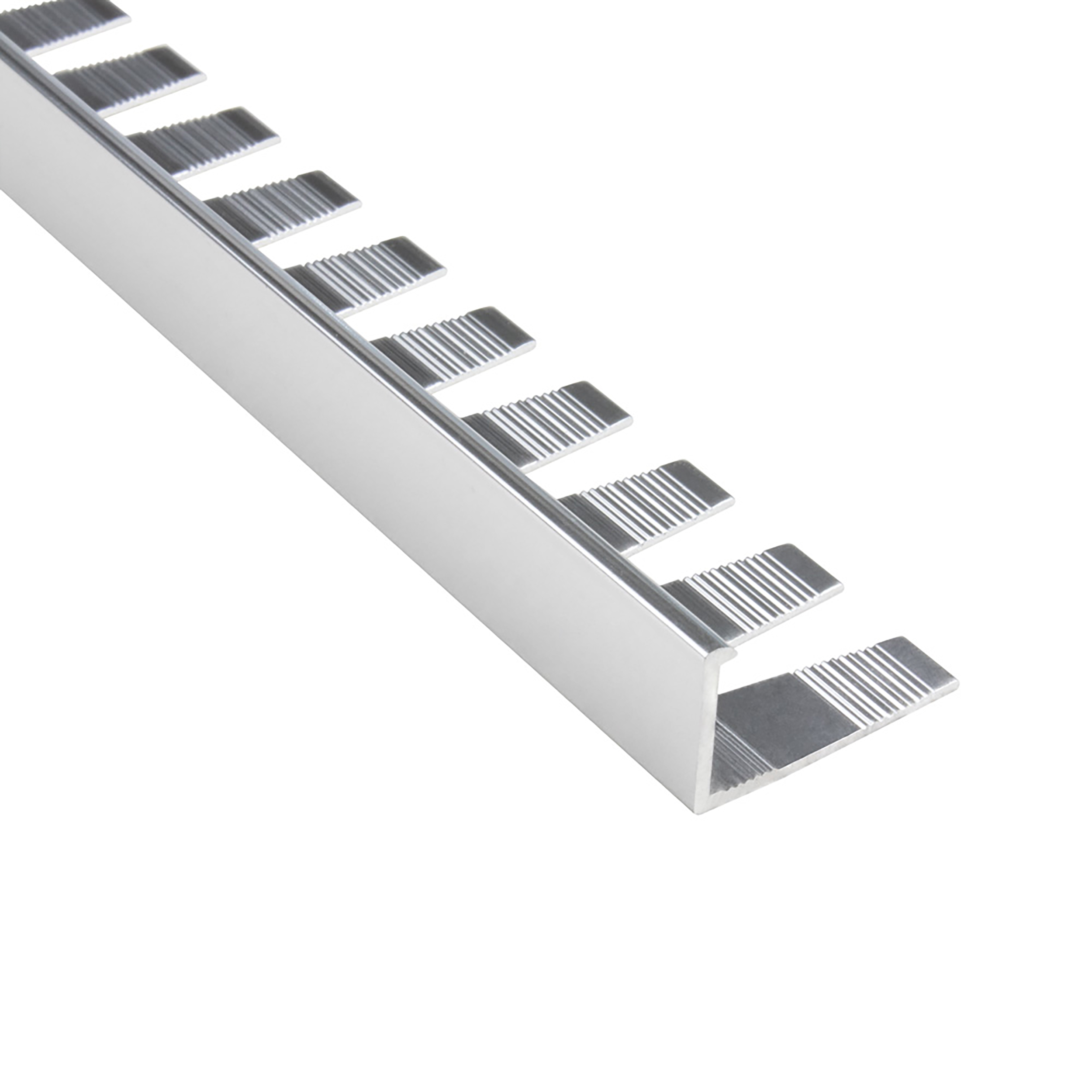 Alu L-Profil biegbar Fliesenschiene Schiene silber L270cm 10mm poliert Alu L-Profil biegbar Fliesenschiene Schiene silber L270cm 10mm poliert