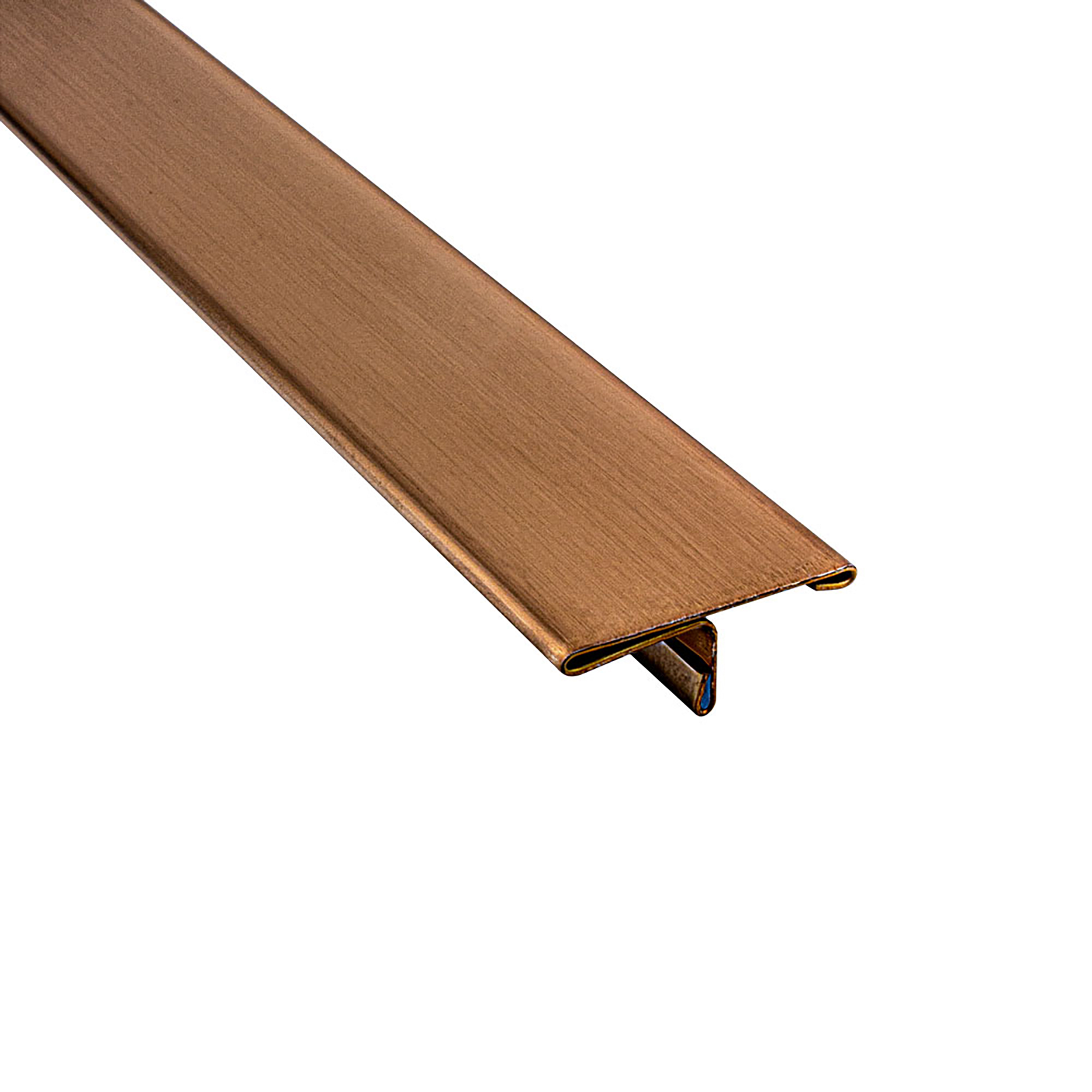 T-Profil Edelstahl Schiene Übergangsprofil V2A L250cm 25mm rose gebürset