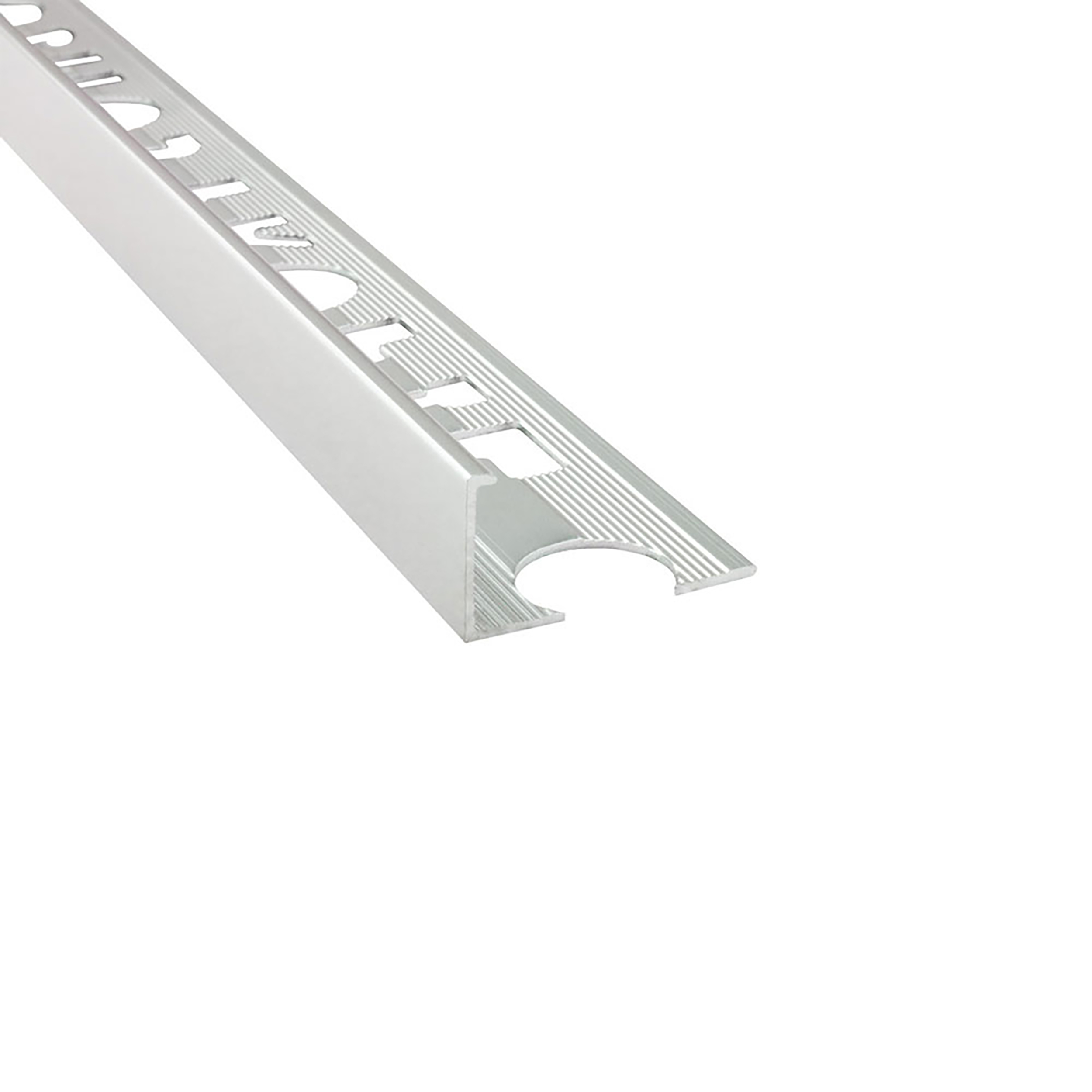 Alu L-Profil Fliesenschiene Fliesenprofil silber poliert 270cm 8mm Alu L-Profil Fliesenschiene Fliesenprofil silber poliert 270cm 8mm