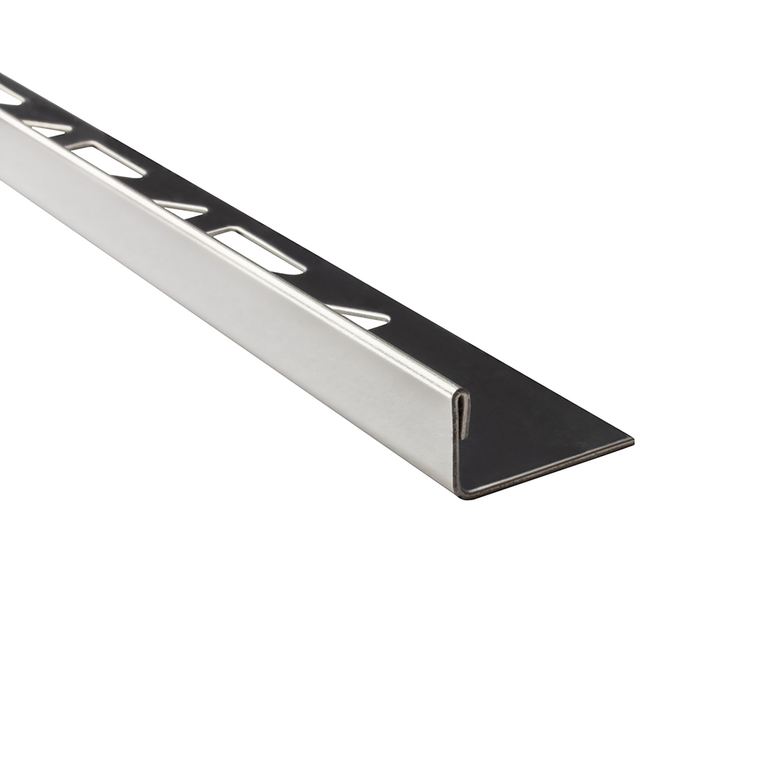 L-Profil Edelstahlschiene Profil Fliesenschiene Edelstahl V2A L250cm 10mm glänzend