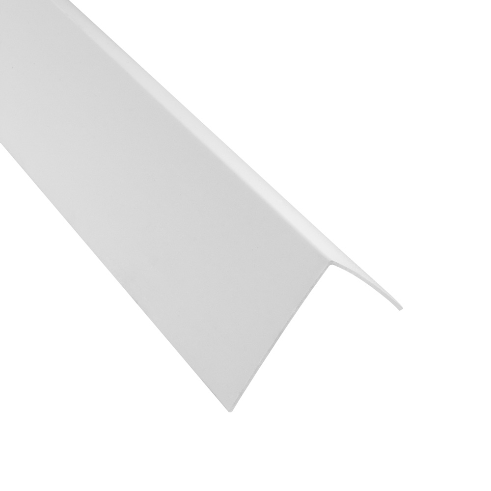 PVC Winkel-Profil Kunststoff Kantenschutz Zierleiste Profil weiss 270cm 40mm PVC Winkel-Profil Kunststoff Kantenschutz Zierleiste Profil weiss 270cm 40mm