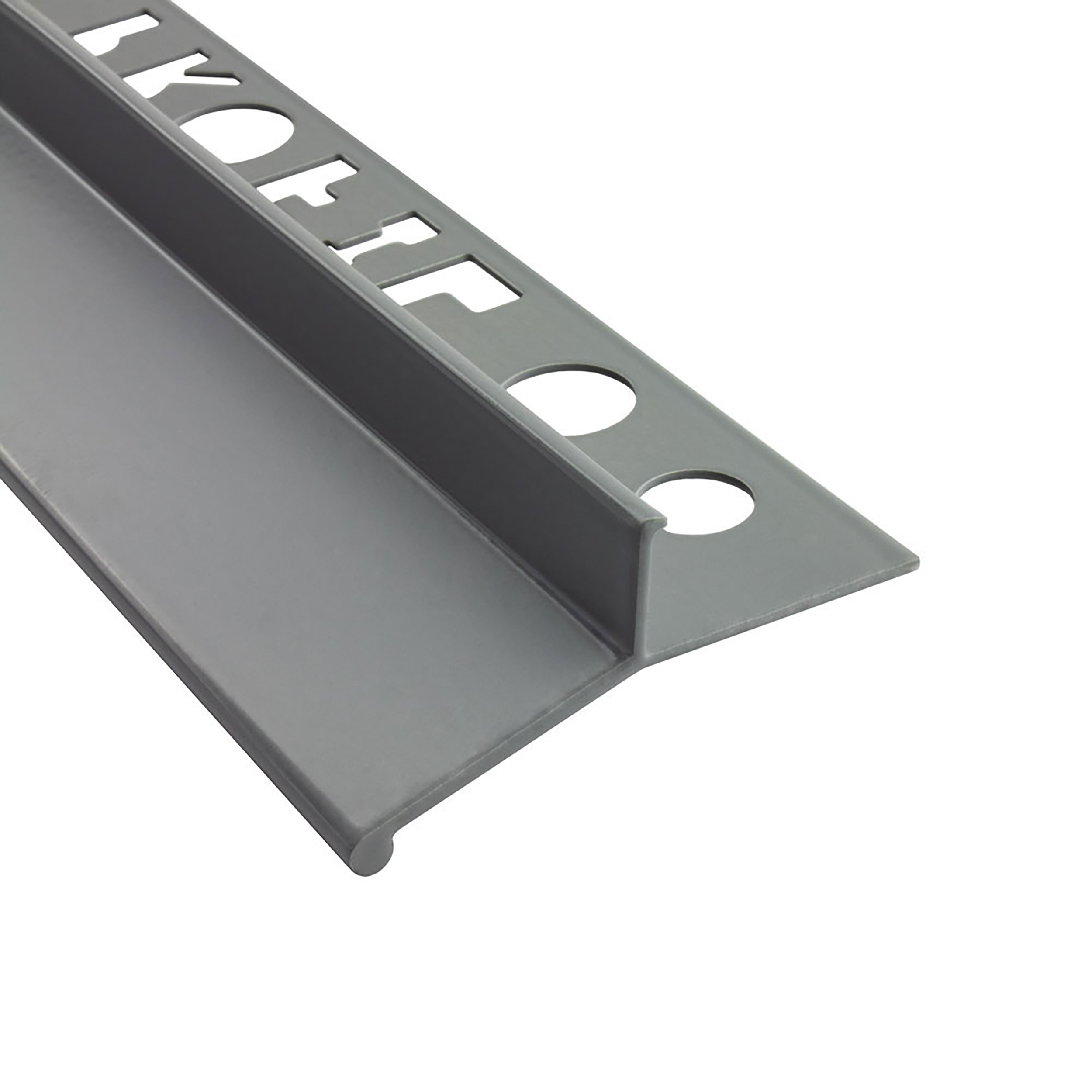 Alu Balkon Terrasse abtropf Profil Fliesenschiene Profil Schiene L300cm farbig 10mm grau