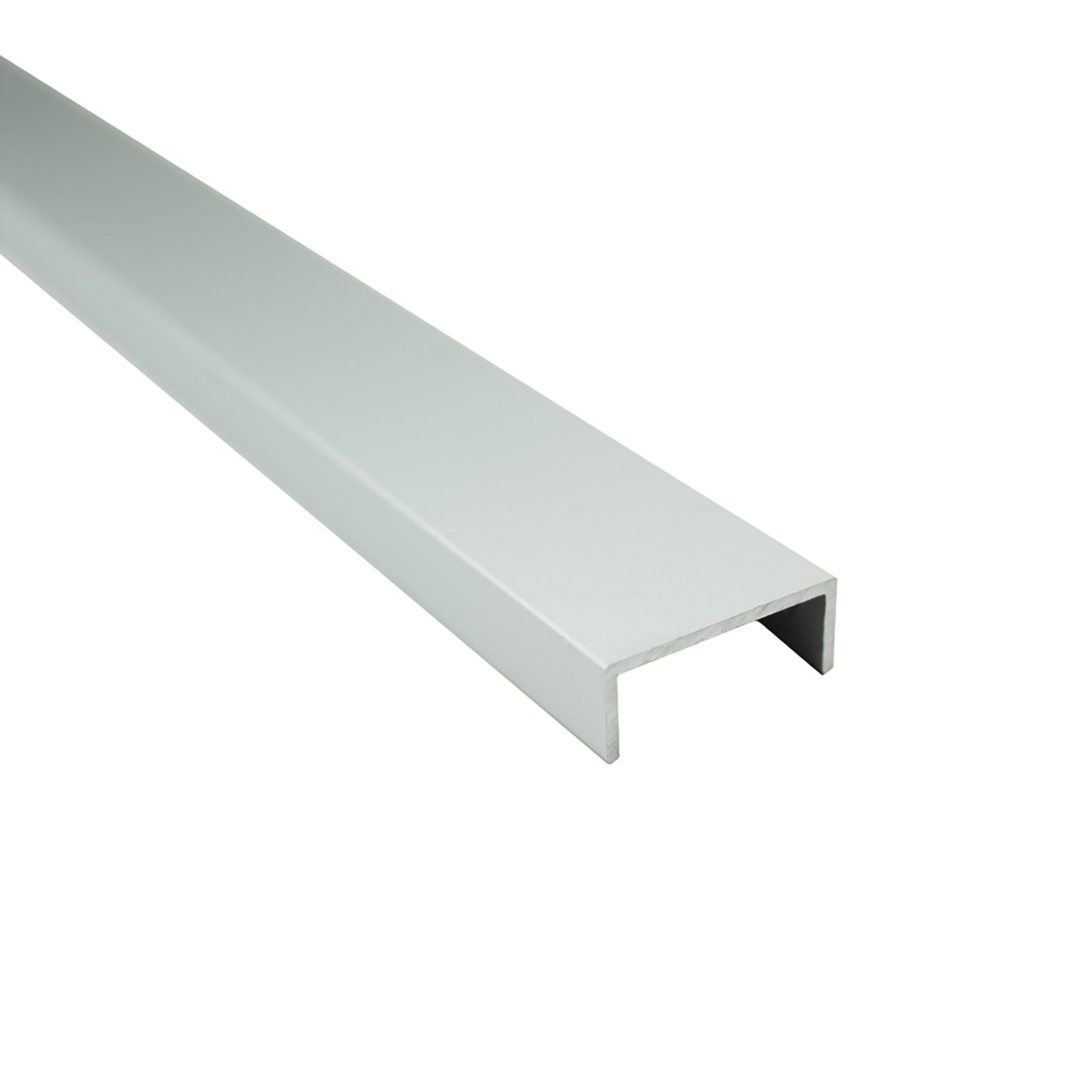 Alu U-Profil Bordüre Fliesenschiene Dekoration silber L300cm 20mm matt Alu U-Profil Bordüre Fliesenschiene Dekoration silber L300cm 20mm matt