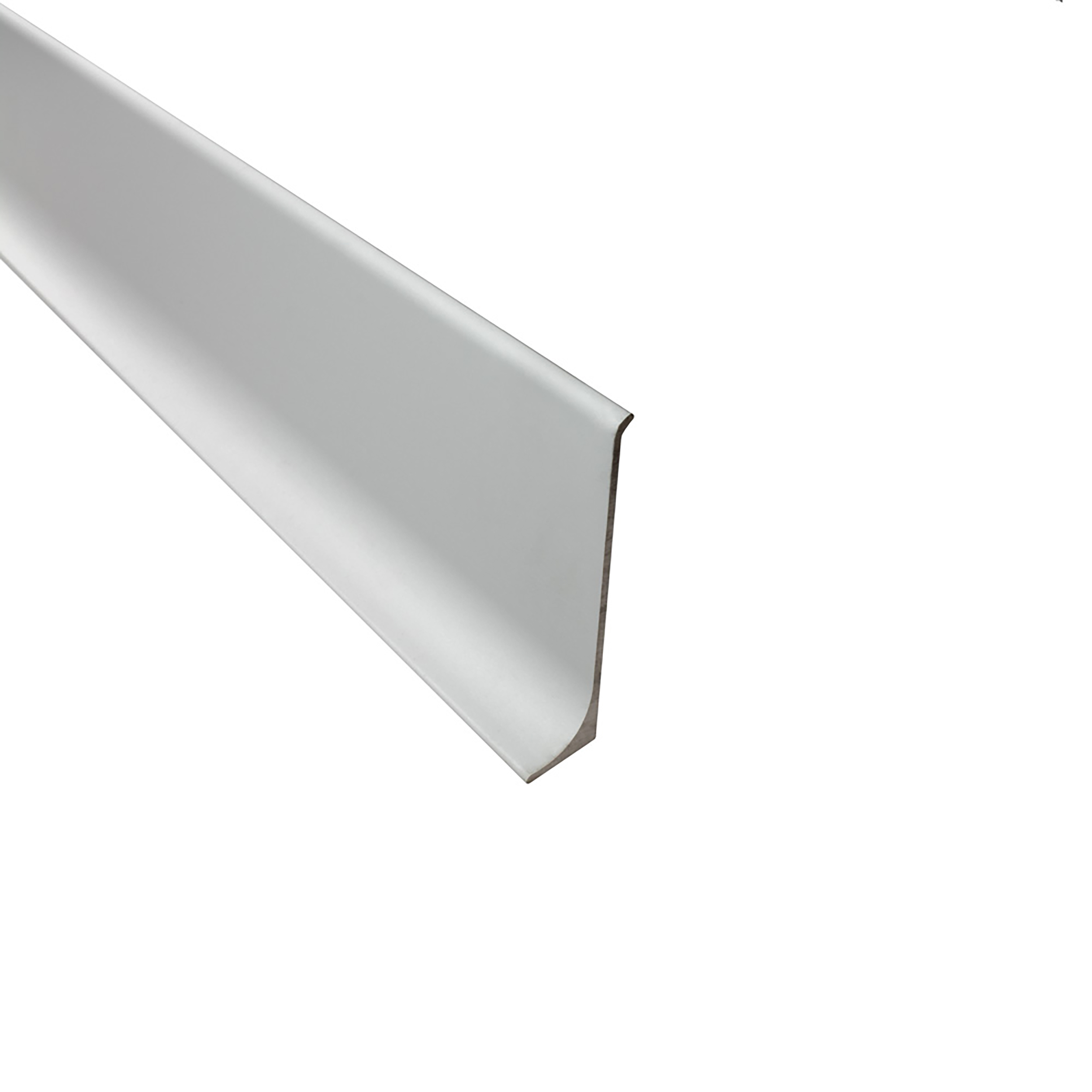 Alu Sockelleiste Fußbodenleisten eloxiert silber L70cm H60mm matt