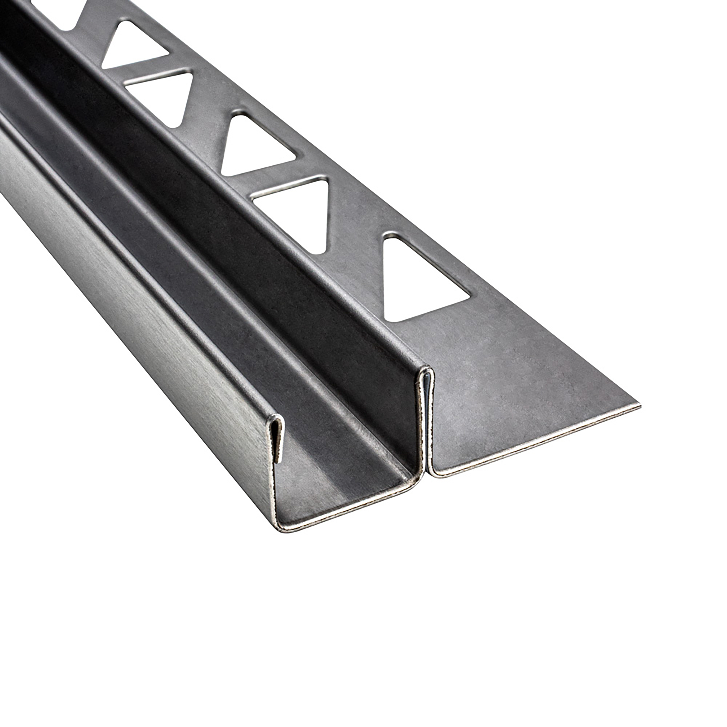 Glas-Fliesenprofil Edelstahl Klemmprofil Wandprofil V2A 2m H12.5mm 13mm-Glas gebürstet Glas-Fliesenprofil Edelstahl Klemmprofil Wandprofil V2A 2m H12.5mm 13mm-Glas gebürstet