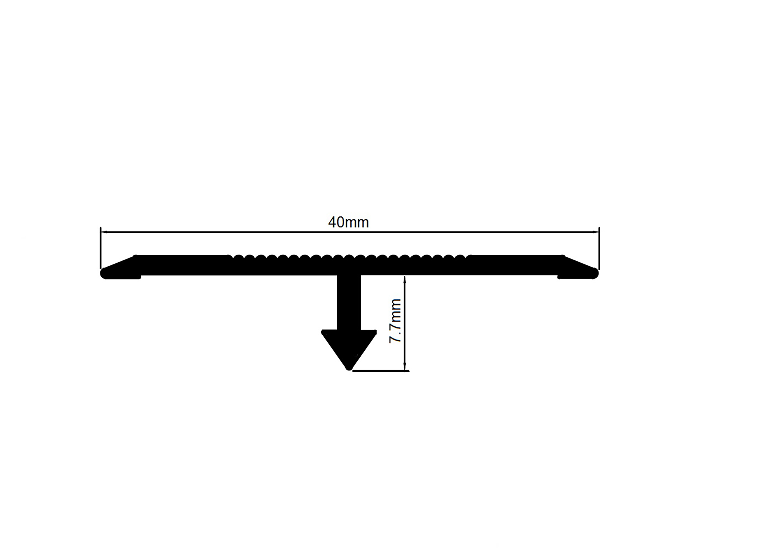 Alu T-Profil Übergangsschiene Übergangsprofil Laminat L270cm 40mm gold Alu T-Profil Übergangsschiene Übergangsprofil Laminat L270cm 40mm gold