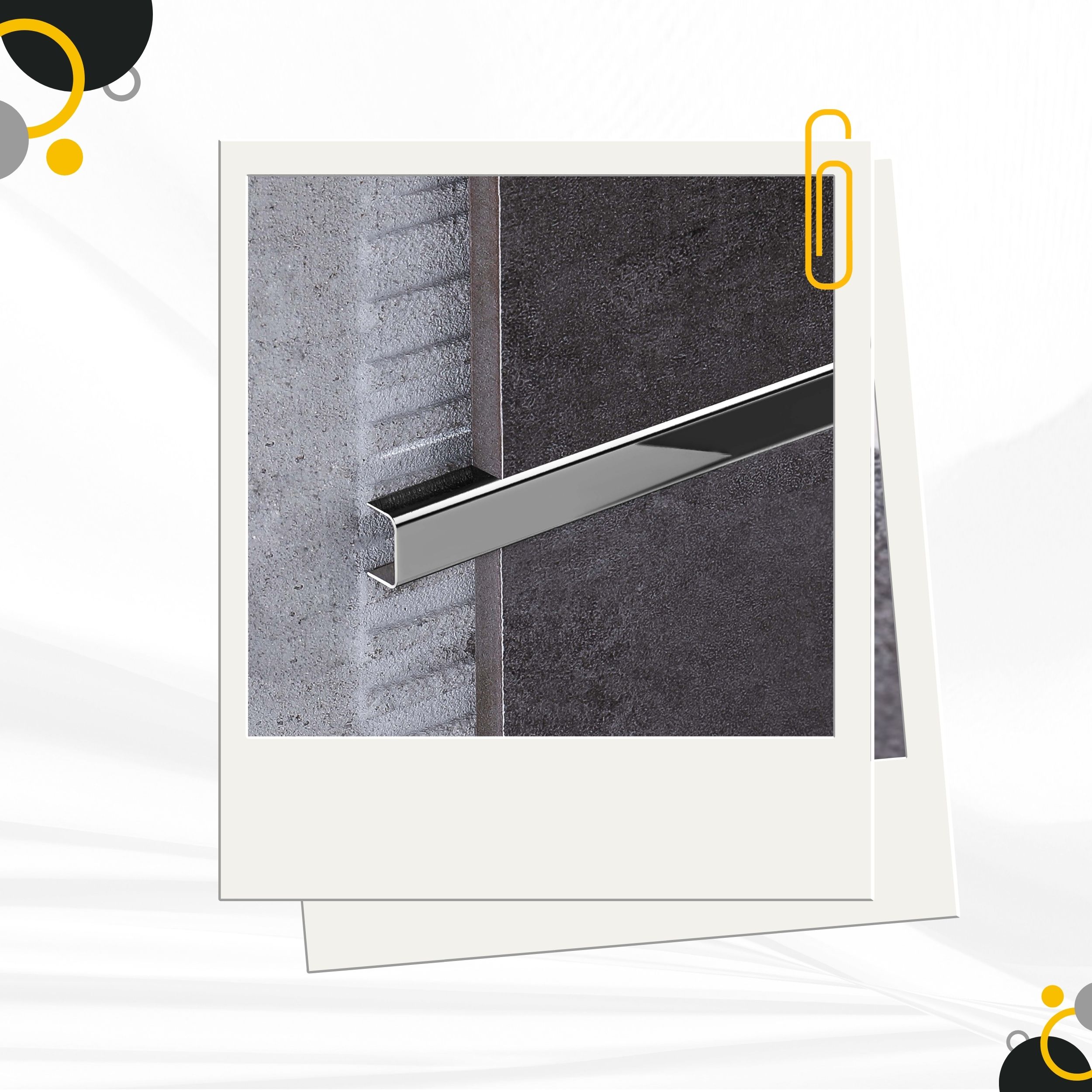 U Profil Edelstahlschiene Bordüre Fliesenschiene Edelstahl V2A L250cm 15mm