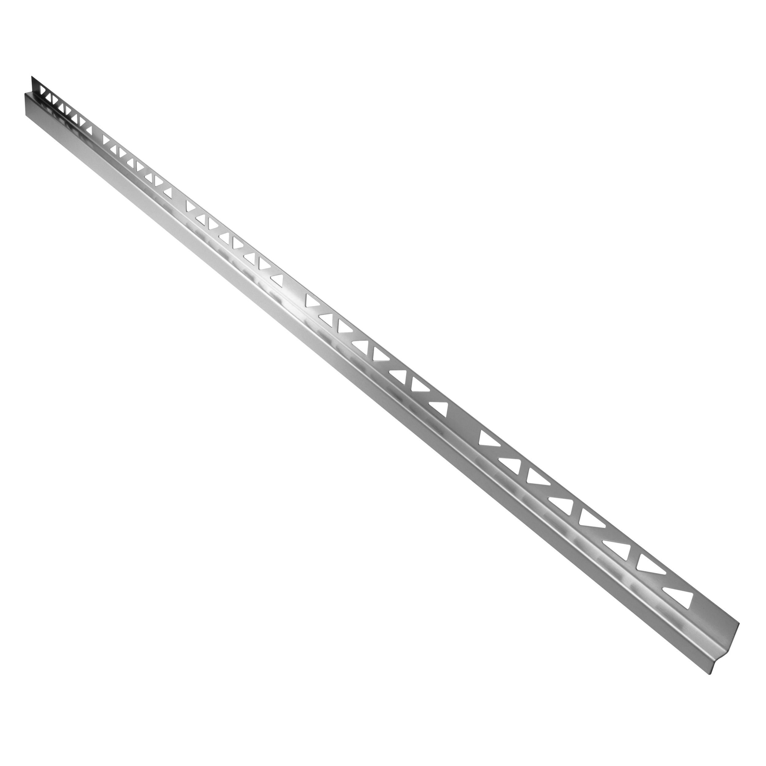 Dusch-, Wand-, Keil-Profil Gefälleprofil begehbare Dusche gebürstet 12mm Typ 6 - Rechts - 200cm