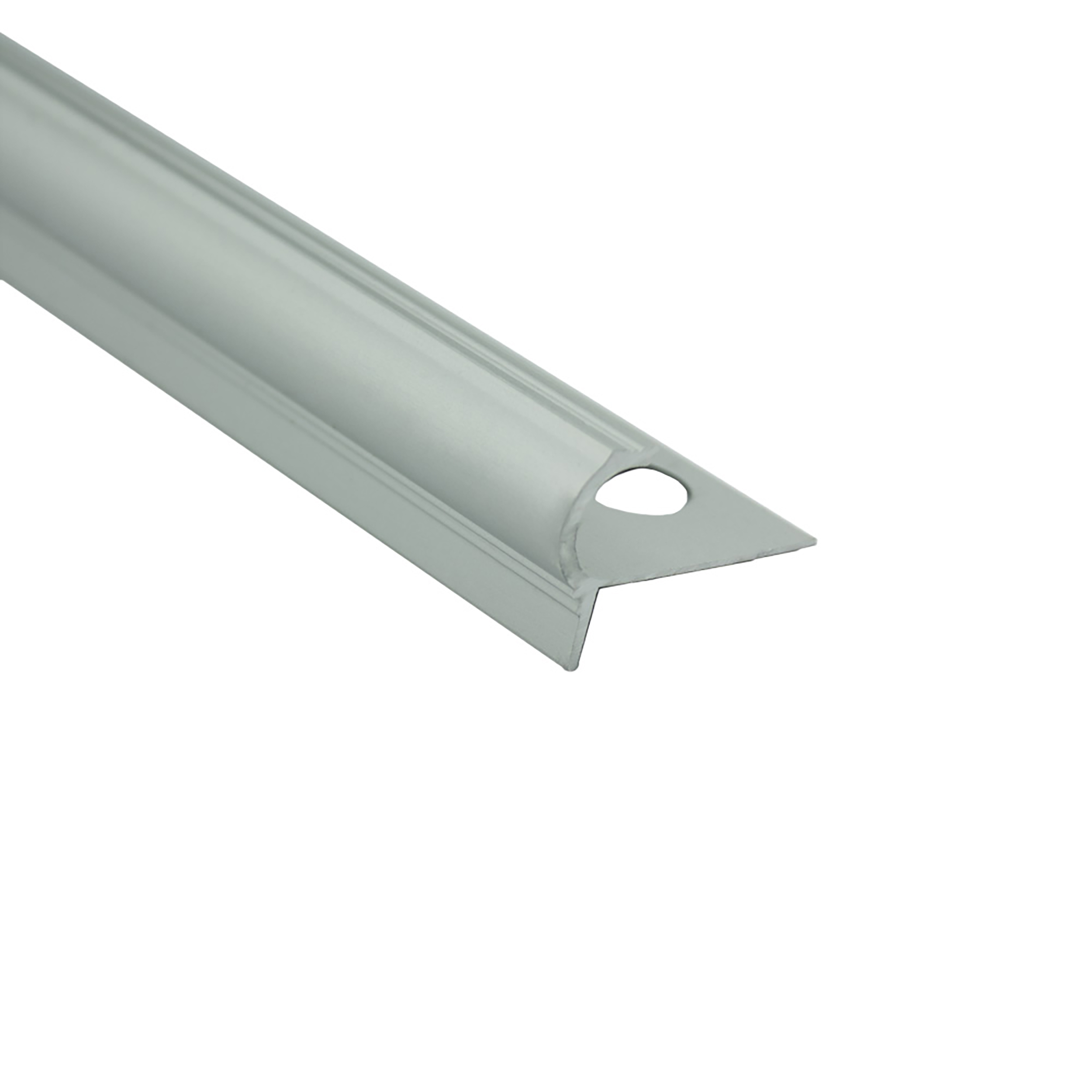 Alu Stufenprofil Fliesenschiene Profil Treppe Schiene matt L270cm H10mm silber