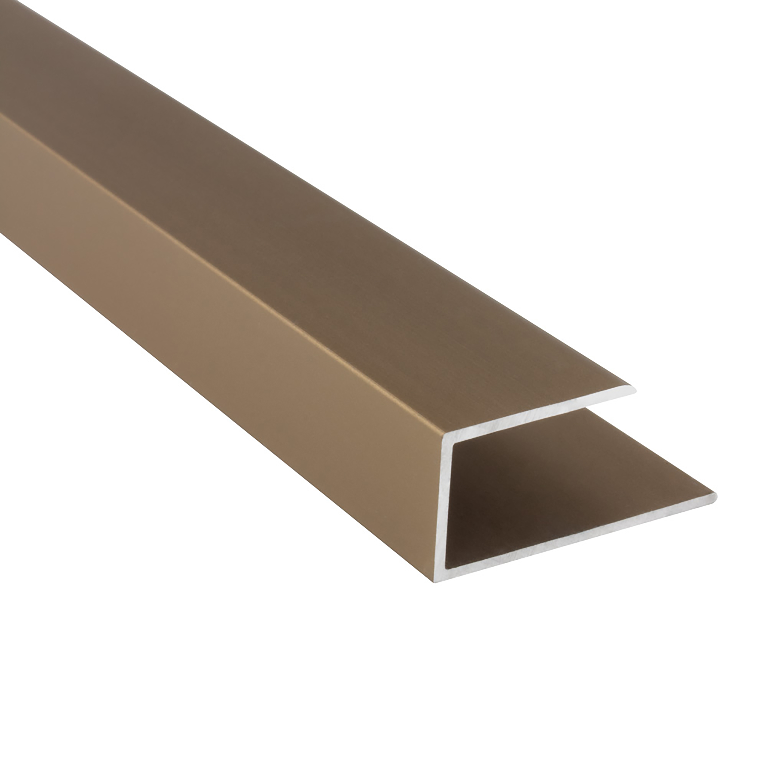 Alu Abschlussprofil Einschubprofil für Laminat Parkett gold matt 270cm
