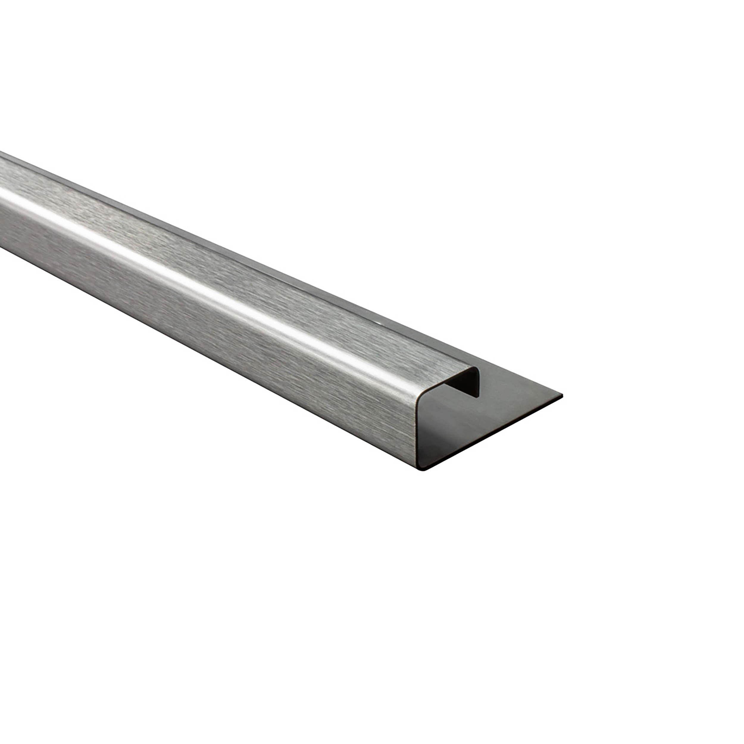 Quadrat Edelstahlschiene Profil Fliesenschiene Edelstahl V2A L300cm 11mm gebürstet Quadrat Edelstahlschiene Profil Fliesenschiene Edelstahl V2A L300cm 11mm gebürstet