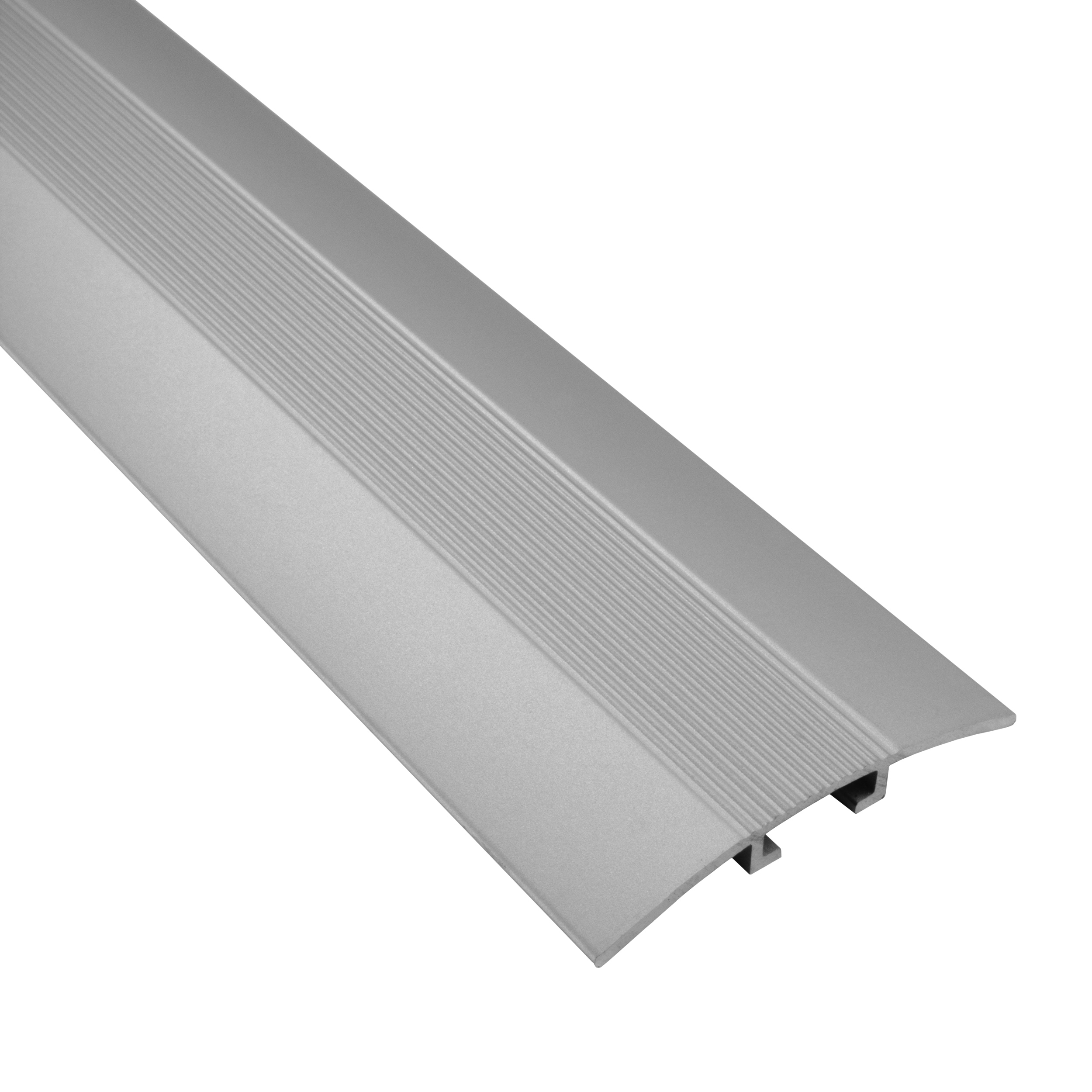 Alu Profil Übergangsschiene Übergangsprofil Laminat matt L90cm 40mm silber