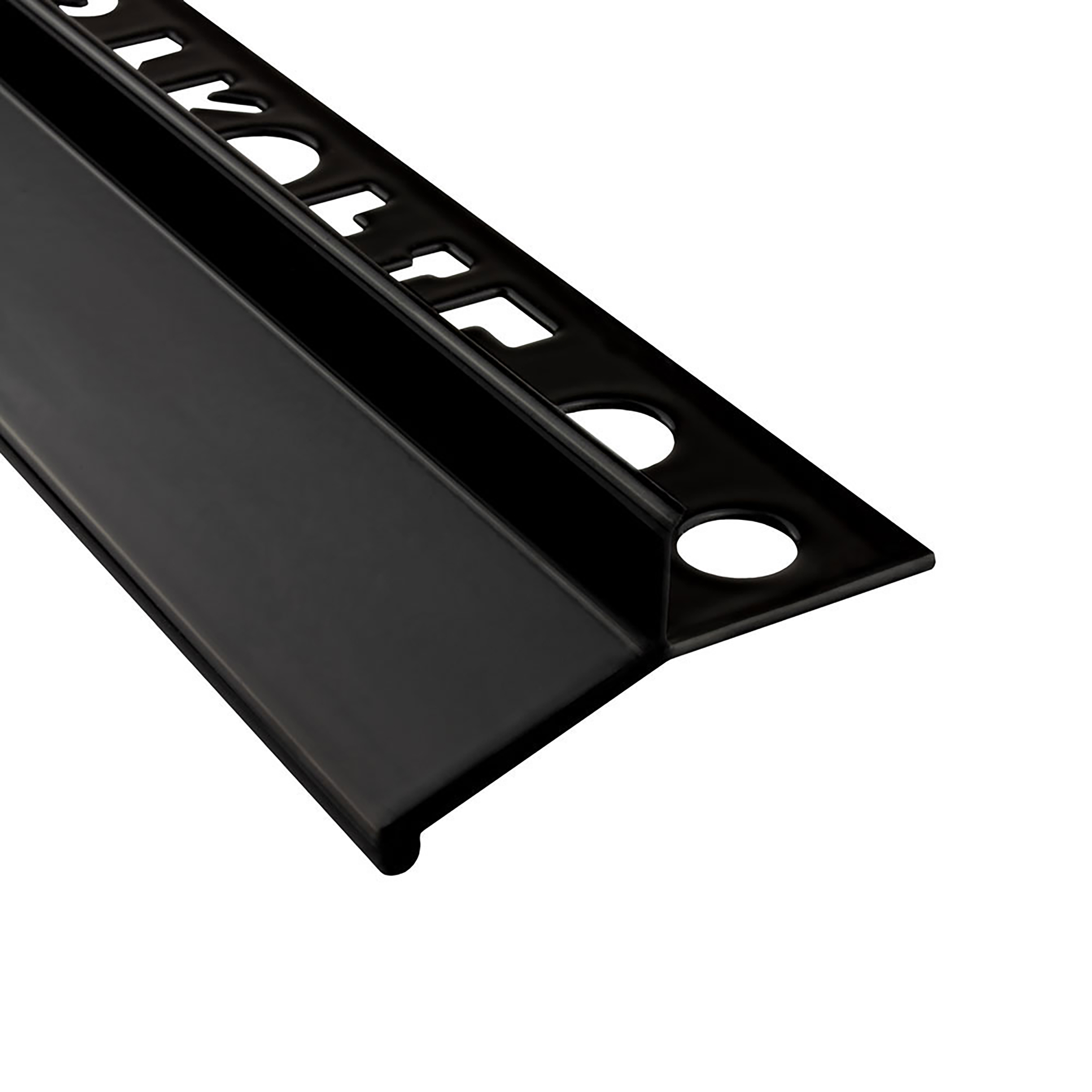 Alu Balkon Terrasse abtropf Profil Fliesenschiene Profil Schiene L300cm farbig 10mm schwarz