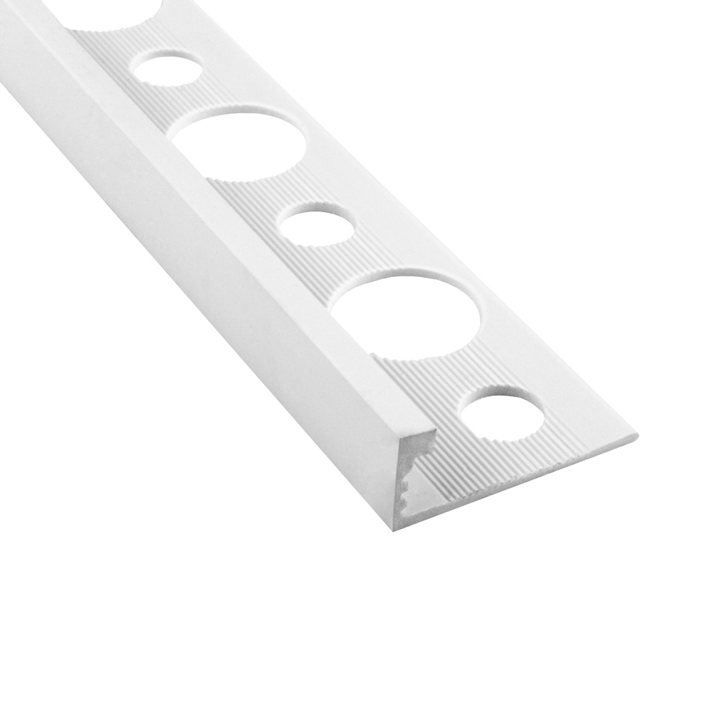 PVC L-Profil Fliesenschiene Fliesenprofil Kunststoff Schiene weiß L270cm 8mm PVC L-Profil Fliesenschiene Fliesenprofil Kunststoff Schiene weiß L270cm 6mm